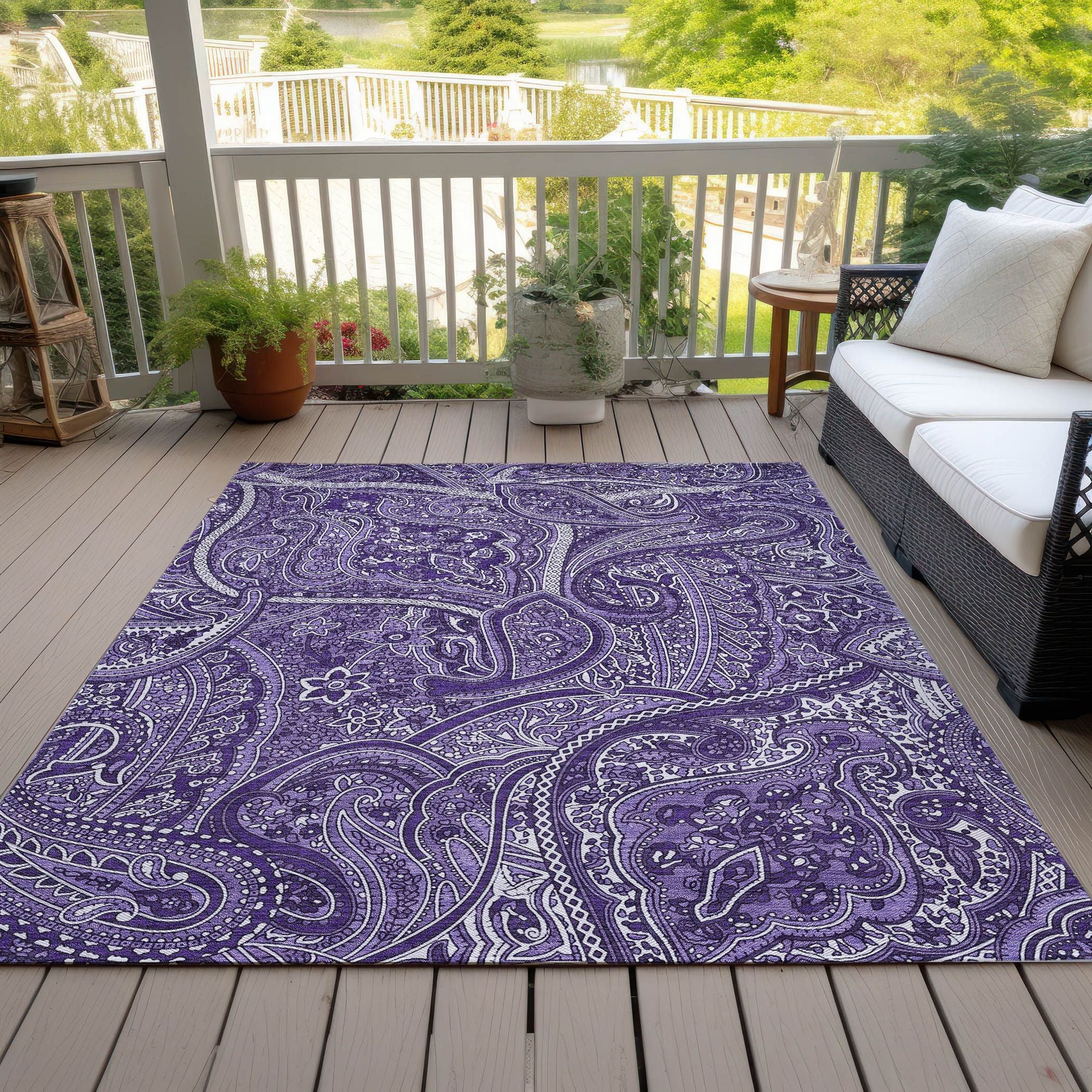 Machine Made ACN623 Purple  Rugs #color_purple 