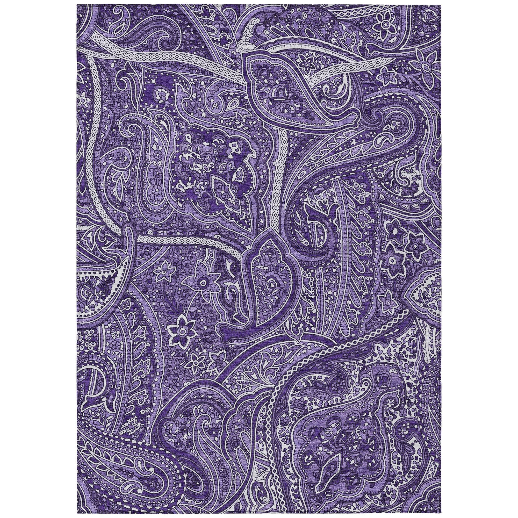 Machine Made ACN623 Purple  Rugs #color_purple 