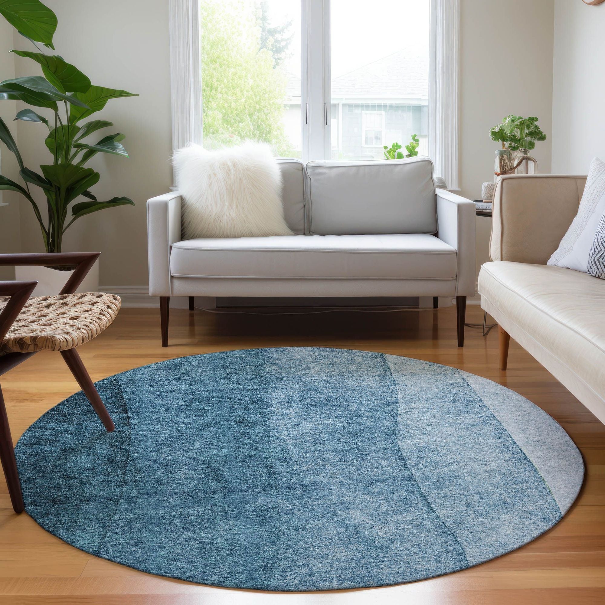 Machine Made ACN625 Blue  Rugs #color_blue 