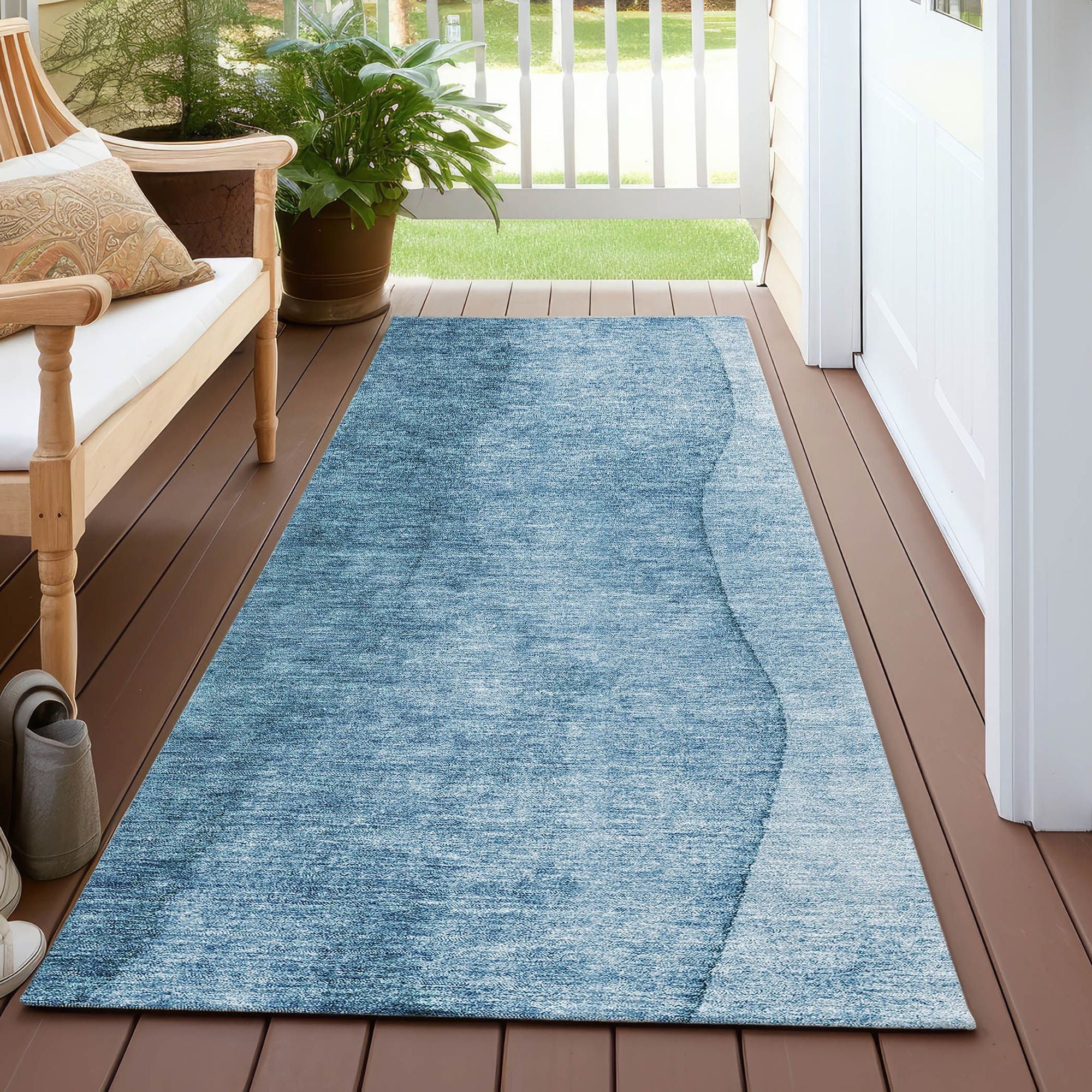 Machine Made ACN625 Blue  Rugs #color_blue 