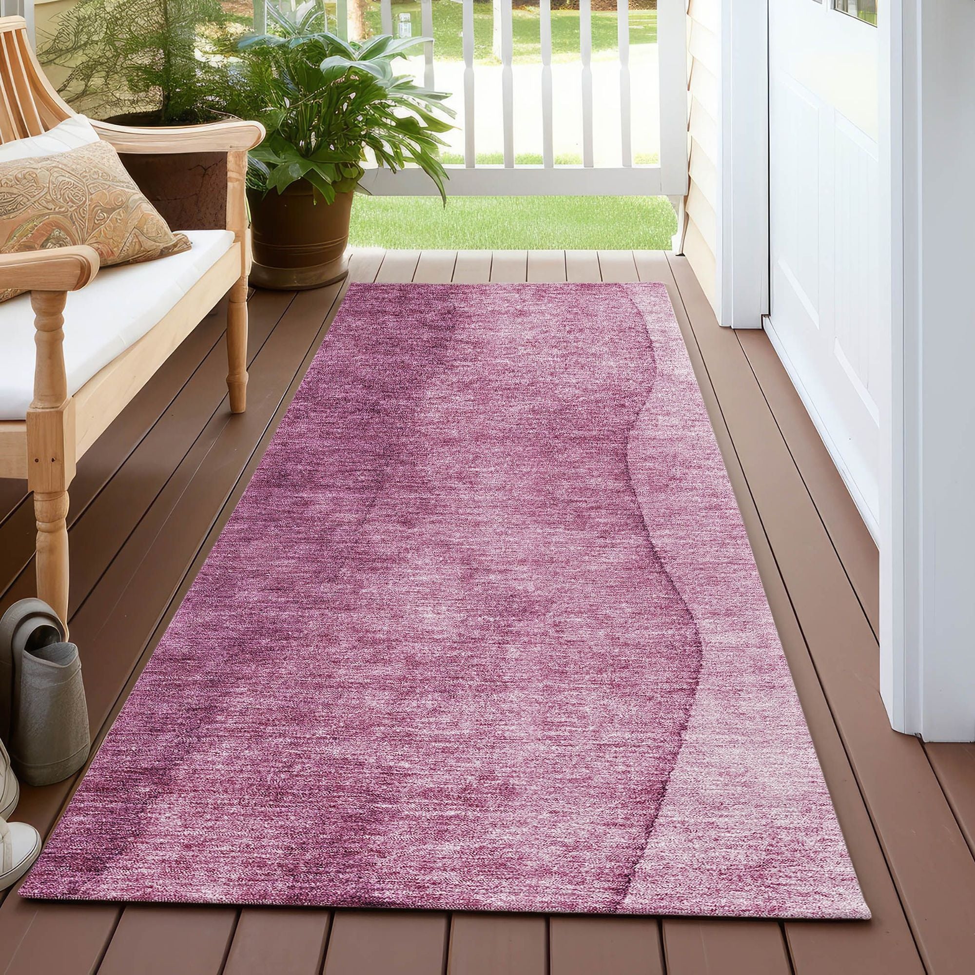 Machine Made ACN625 Merlot Red Rugs #color_merlot red