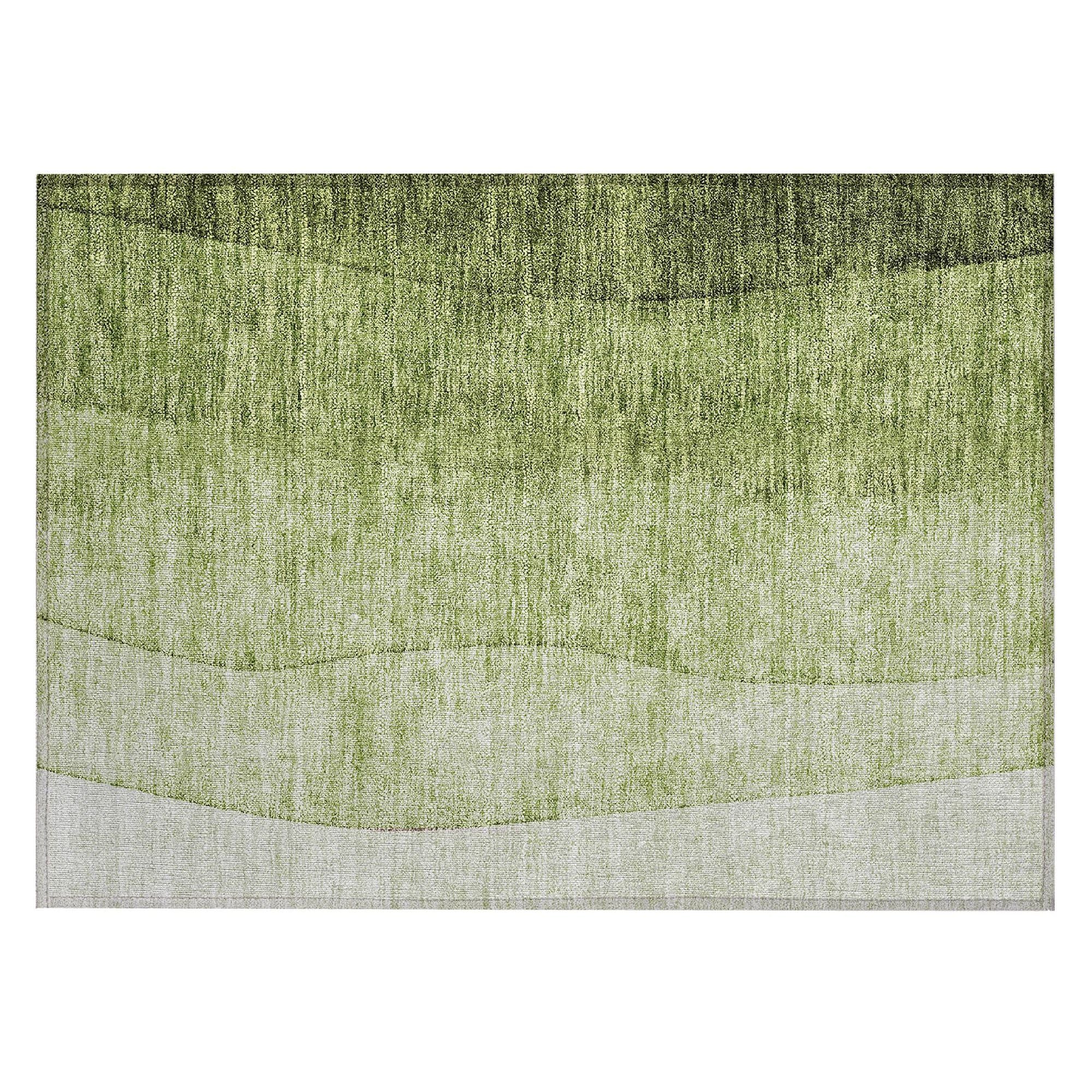 Machine Made ACN625 Olive Green Rugs #color_olive green