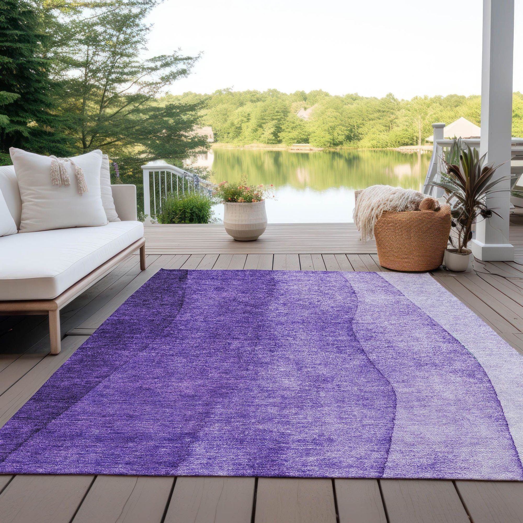 Machine Made ACN625 Purple  Rugs #color_purple 