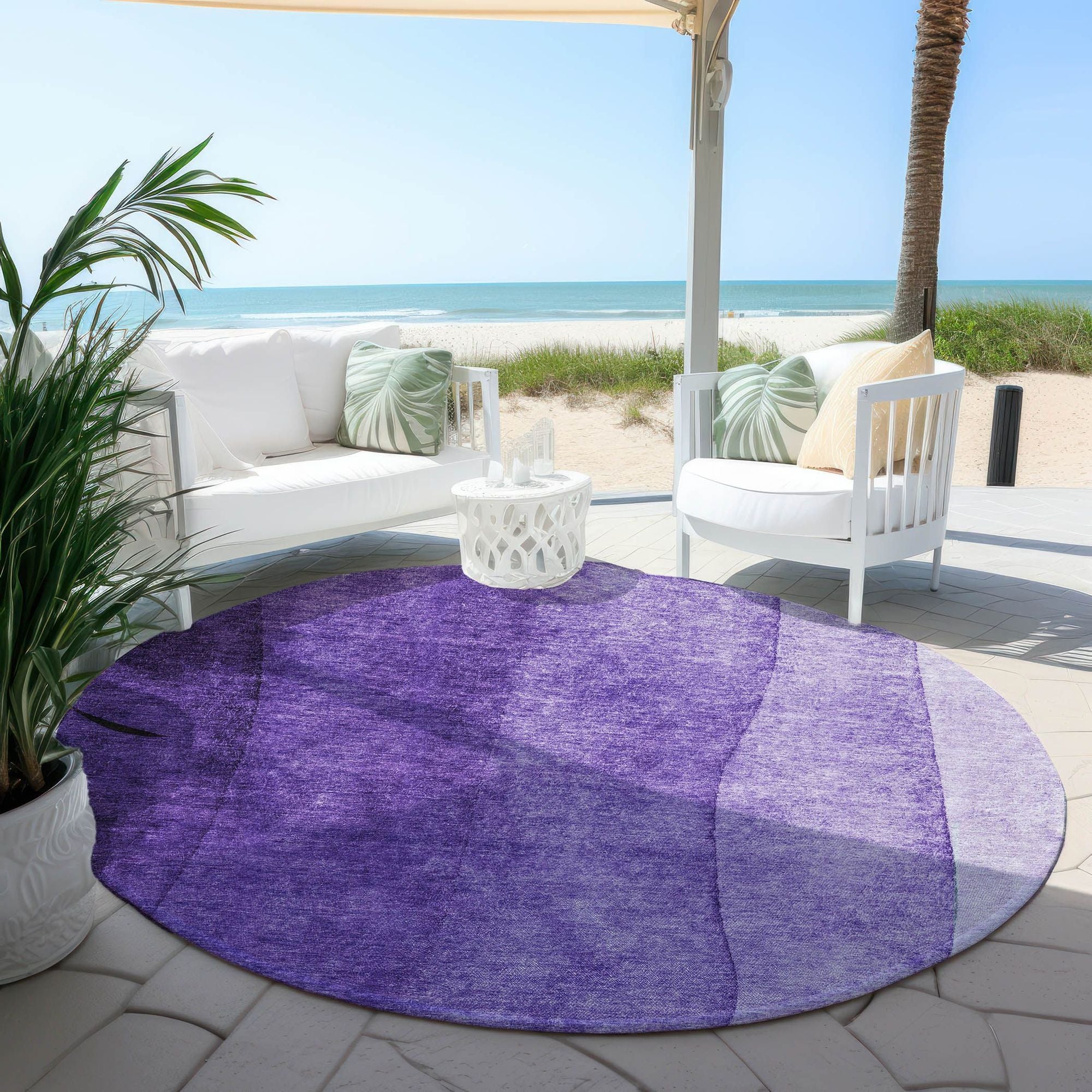 Machine Made ACN625 Purple  Rugs #color_purple 