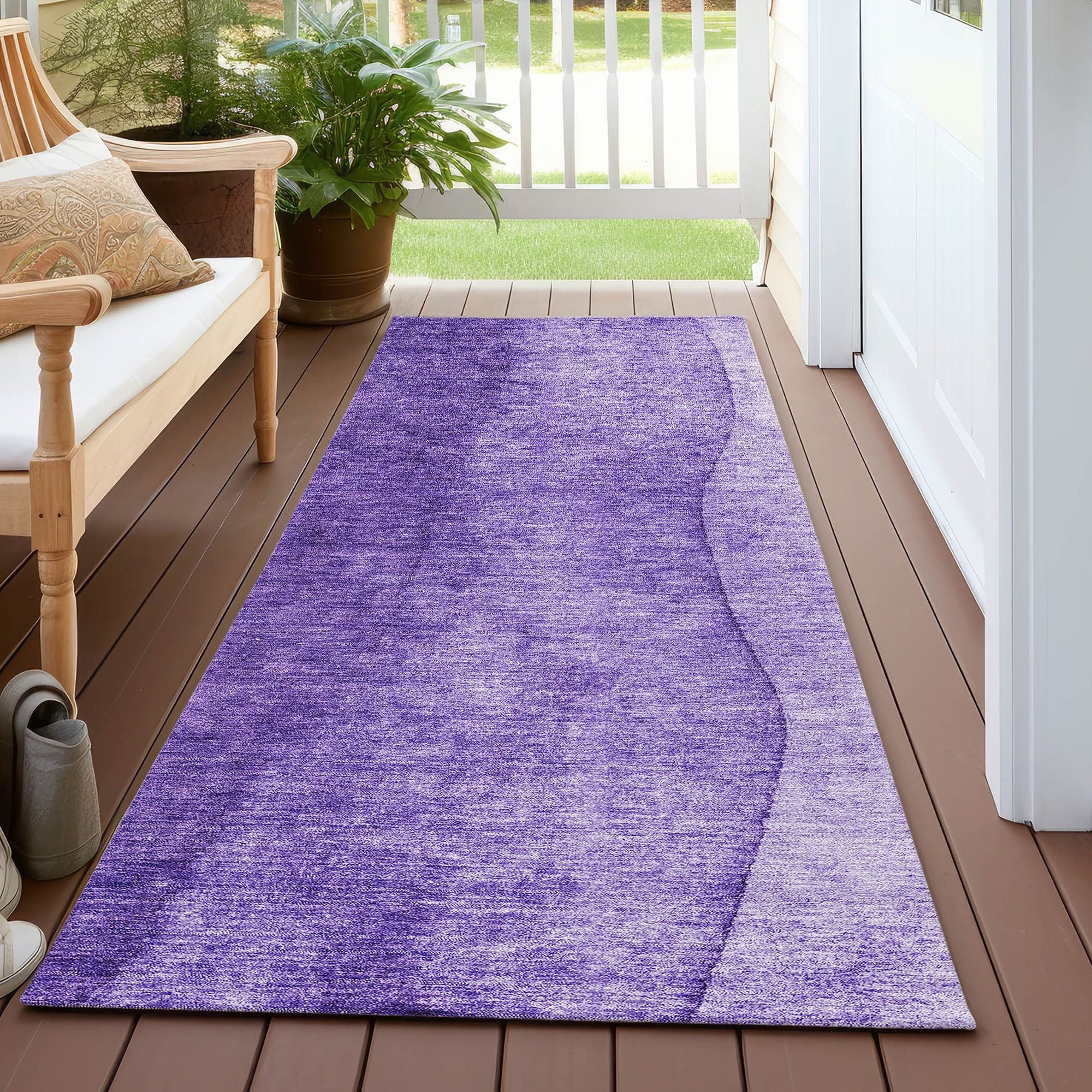 Machine Made ACN625 Purple  Rugs #color_purple 