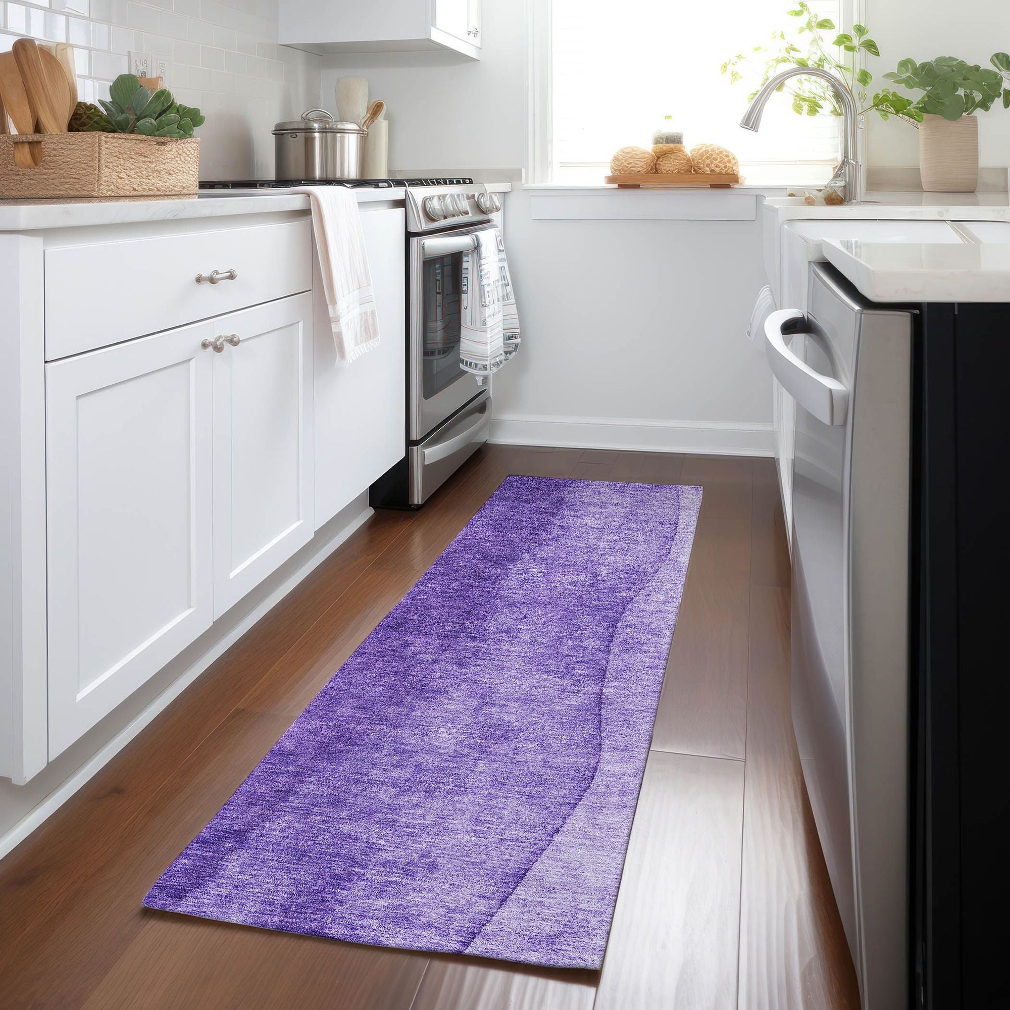 Machine Made ACN625 Purple  Rugs #color_purple 