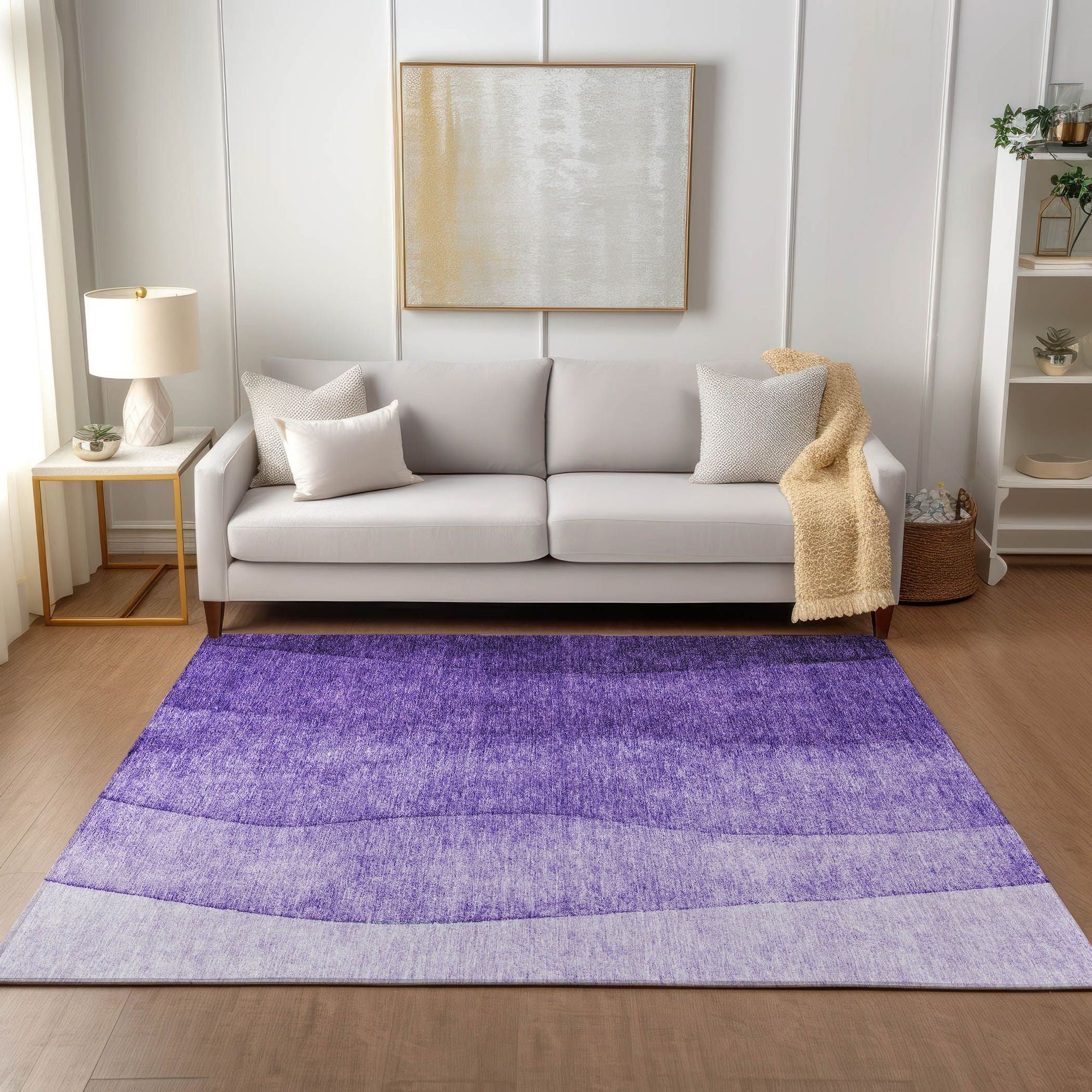 Machine Made ACN625 Purple  Rugs #color_purple 