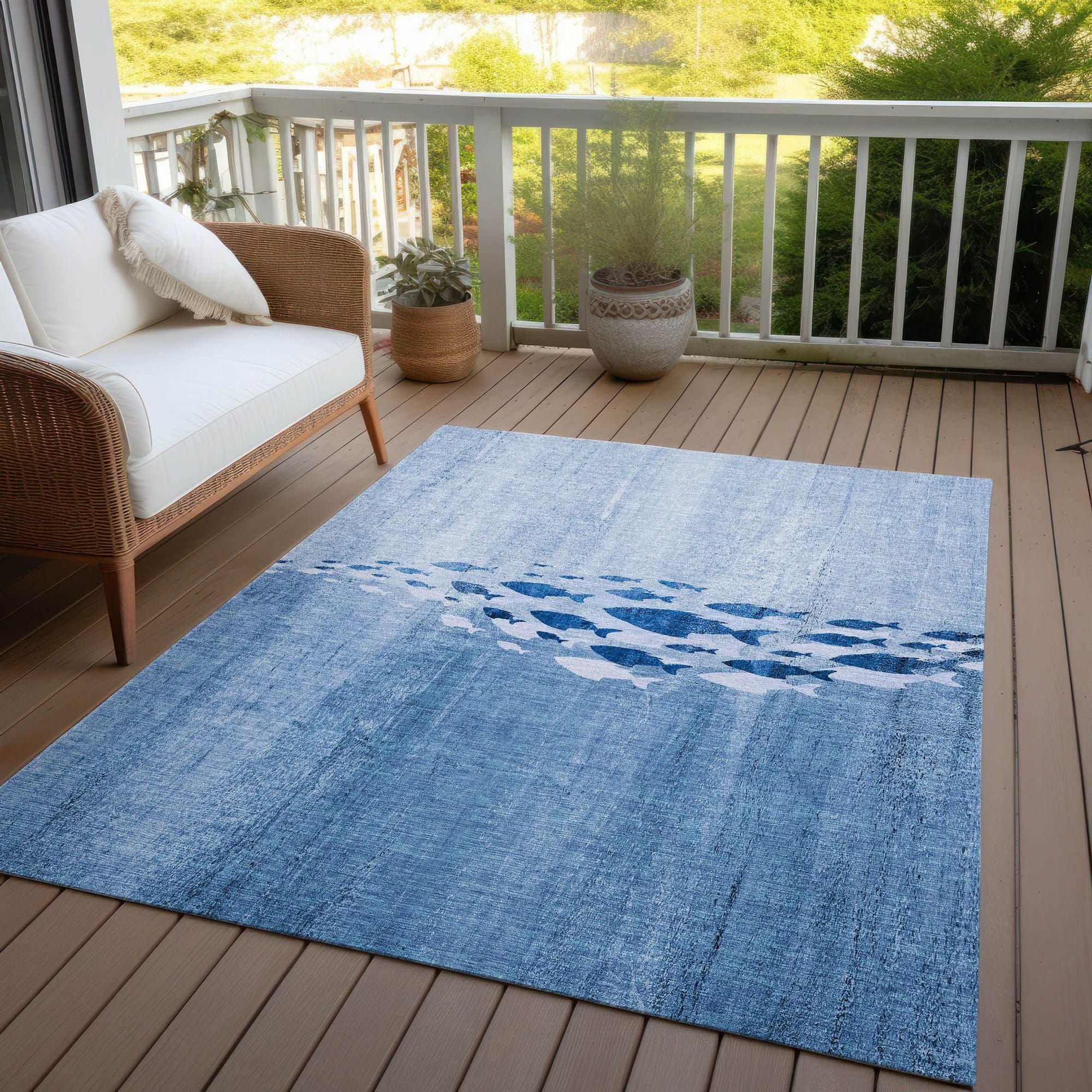 Machine Made ACN627 Blue  Rugs #color_blue 