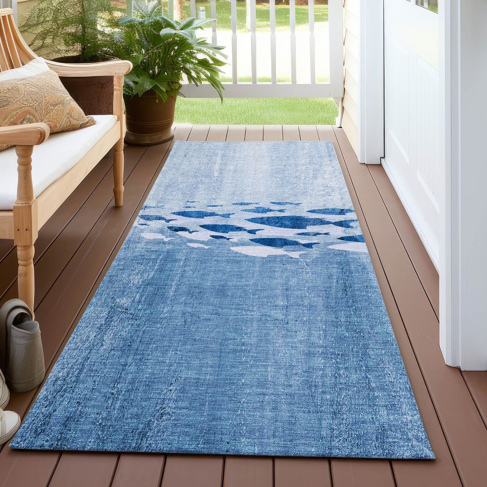 Machine Made ACN627 Blue  Rugs #color_blue 