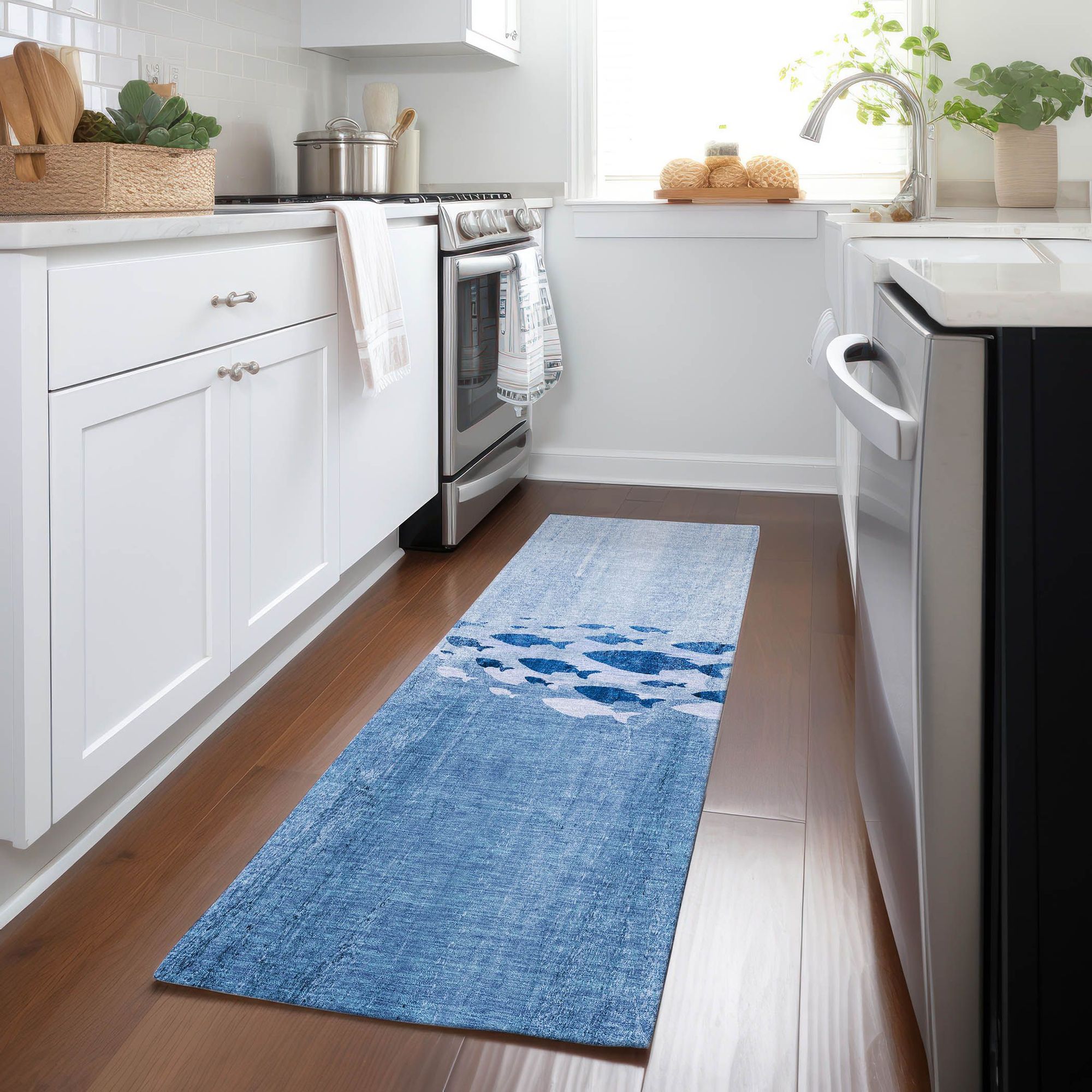 Machine Made ACN627 Blue  Rugs #color_blue 