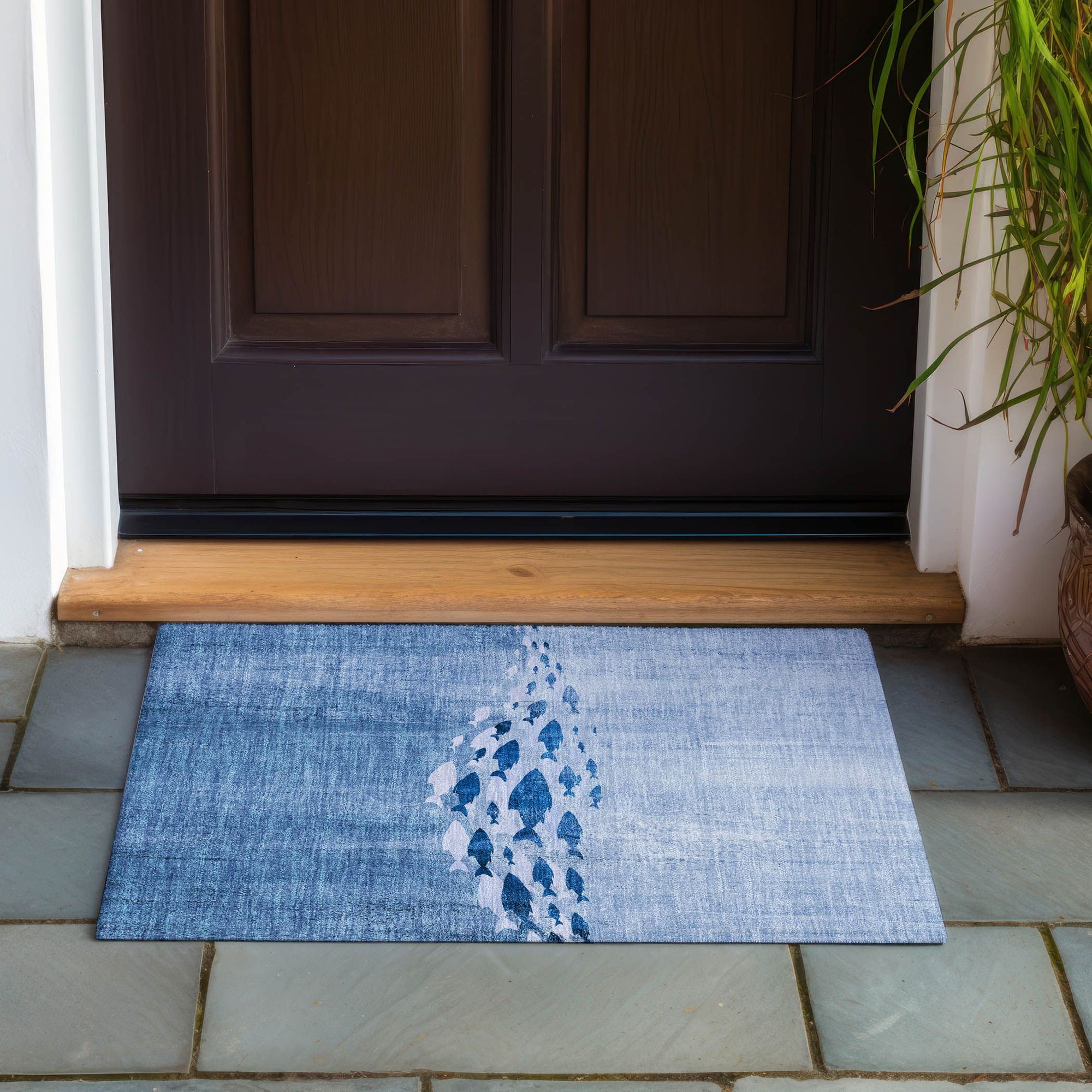 Machine Made ACN627 Blue  Rugs #color_blue 