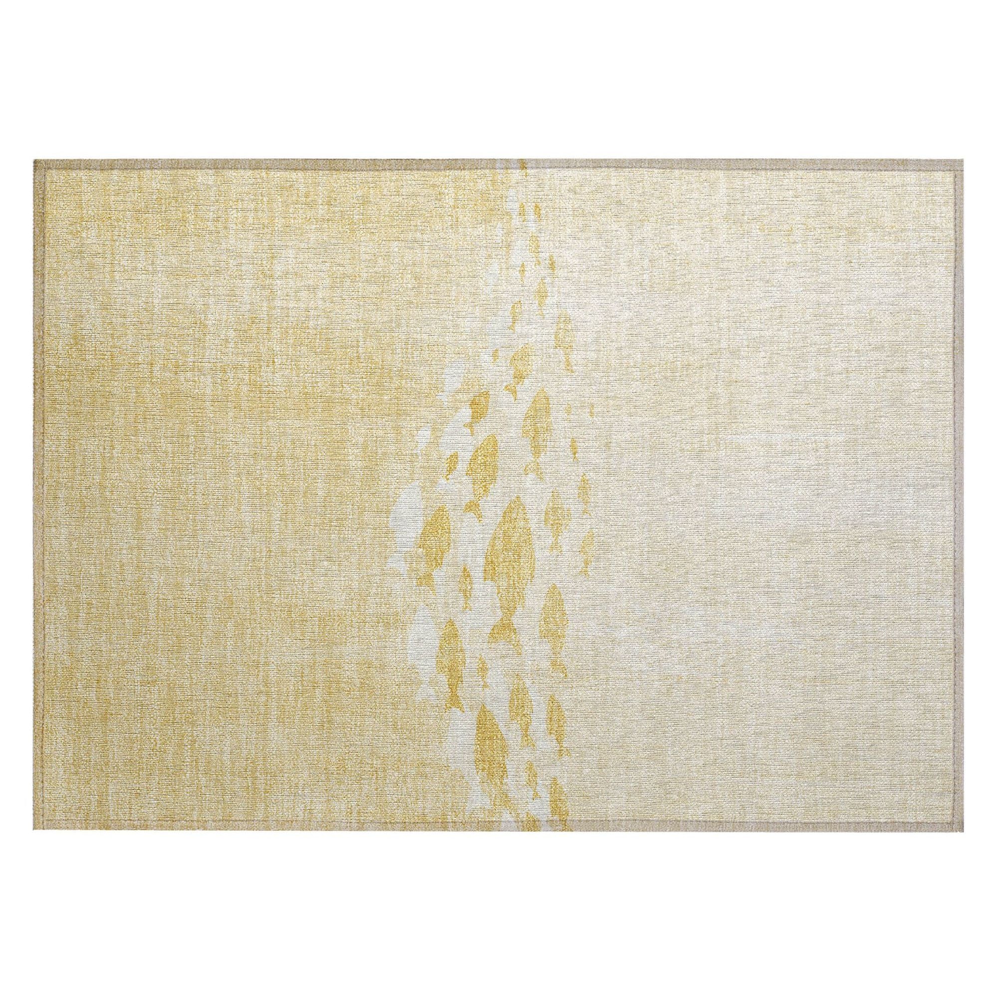 Machine Made ACN627 Gold  Rugs #color_gold 