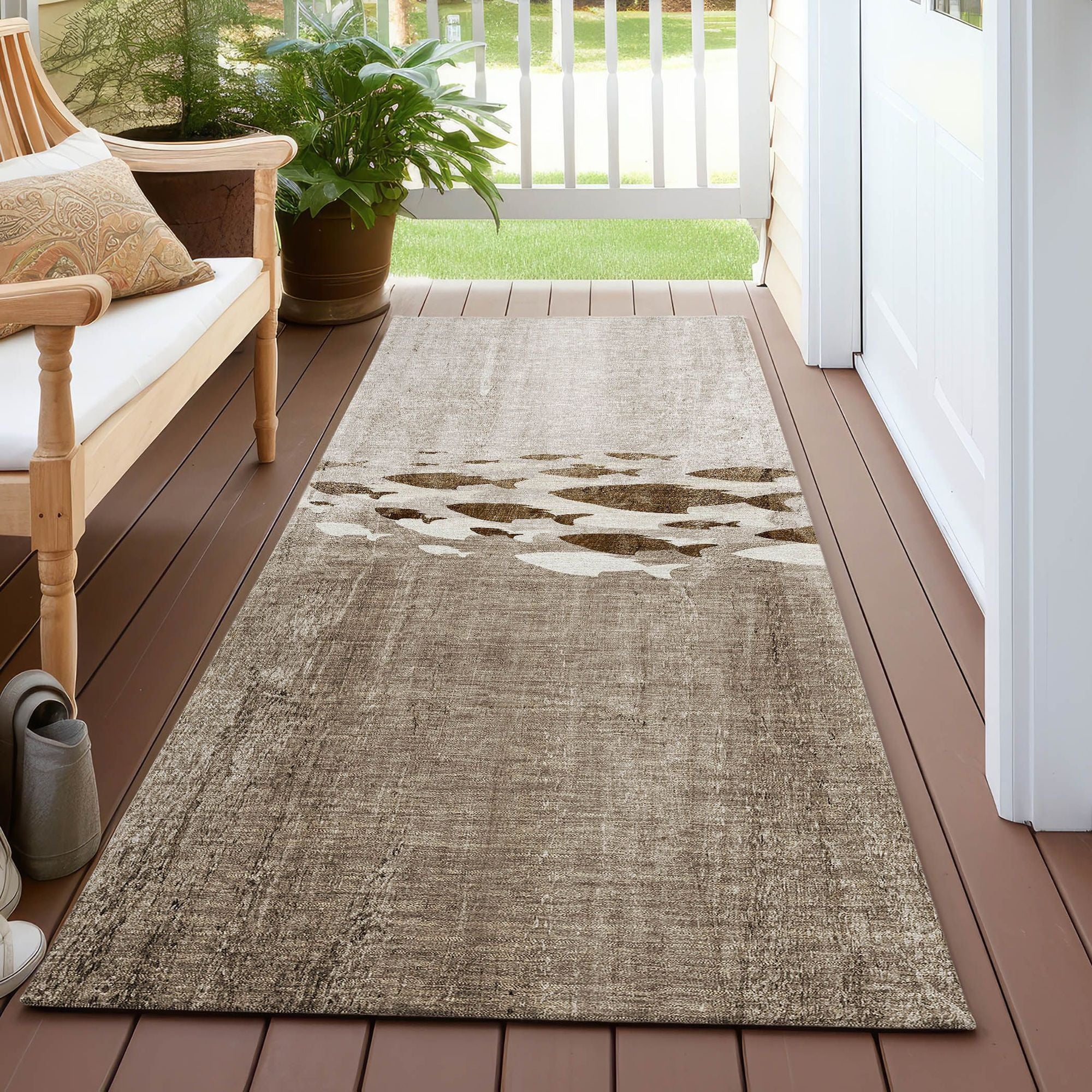 Machine Made ACN627 Taupe Brown Rugs #color_taupe brown