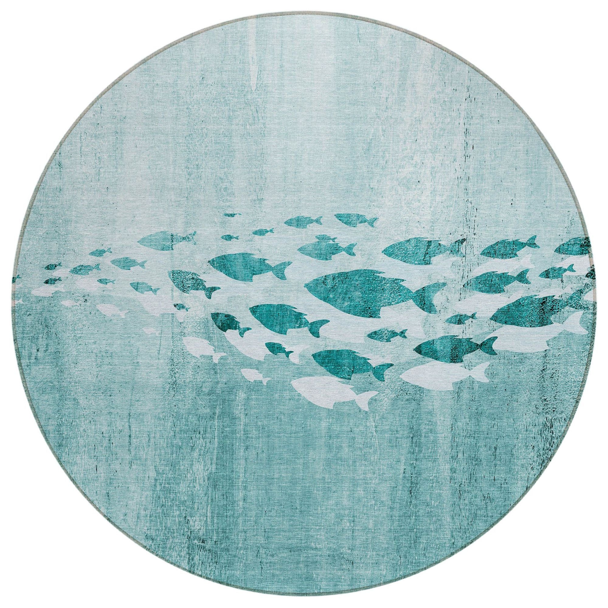 Machine Made ACN627 Teal  Rugs #color_teal 