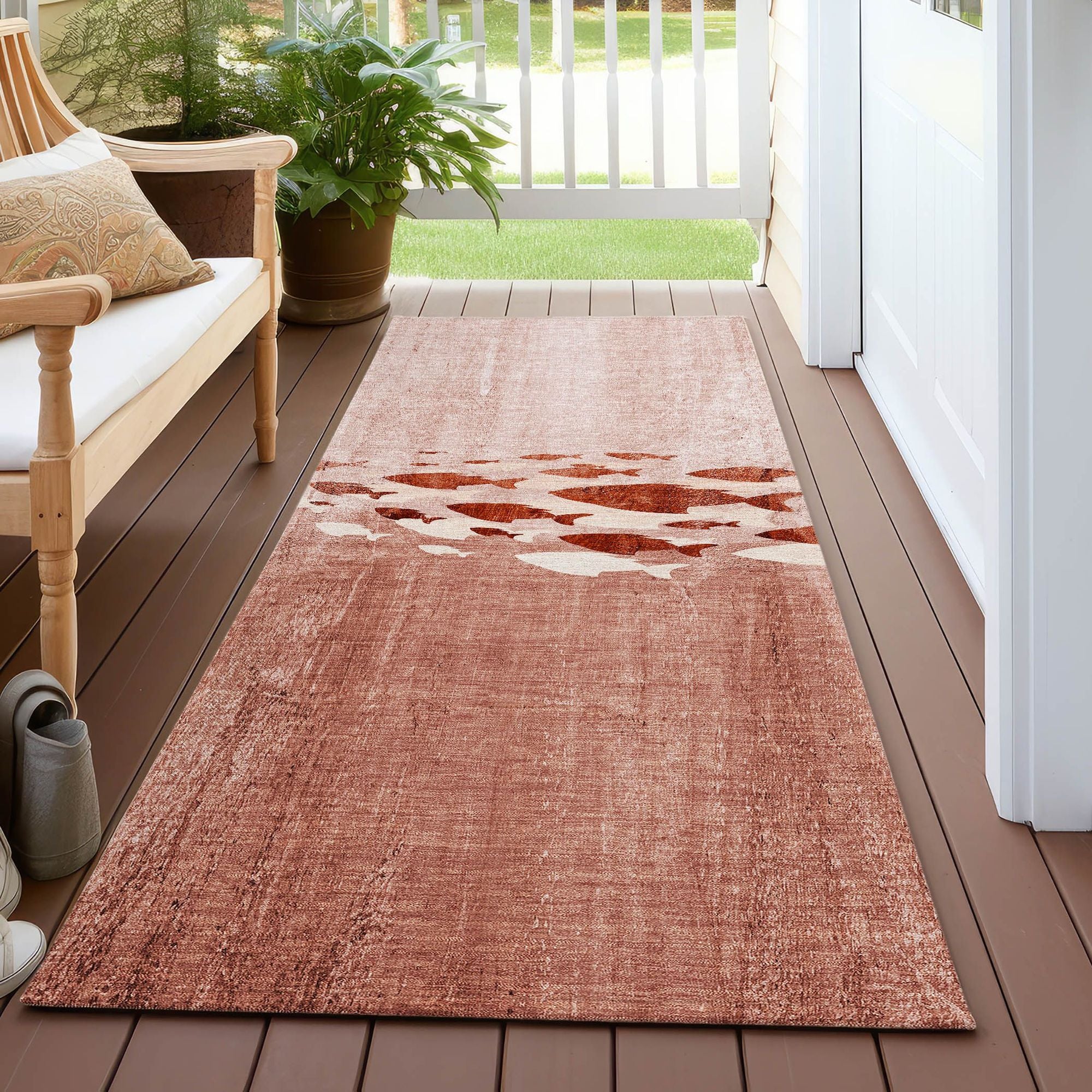 Machine Made ACN627 Terracotta Orange Rugs #color_terracotta orange