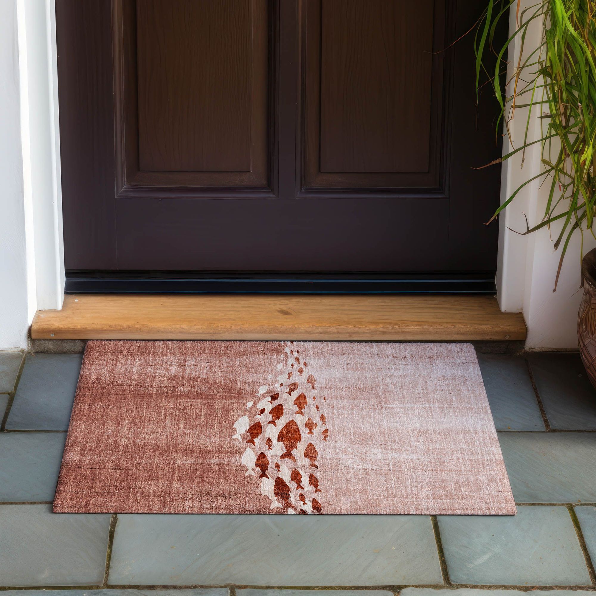 Machine Made ACN627 Terracotta Orange Rugs #color_terracotta orange