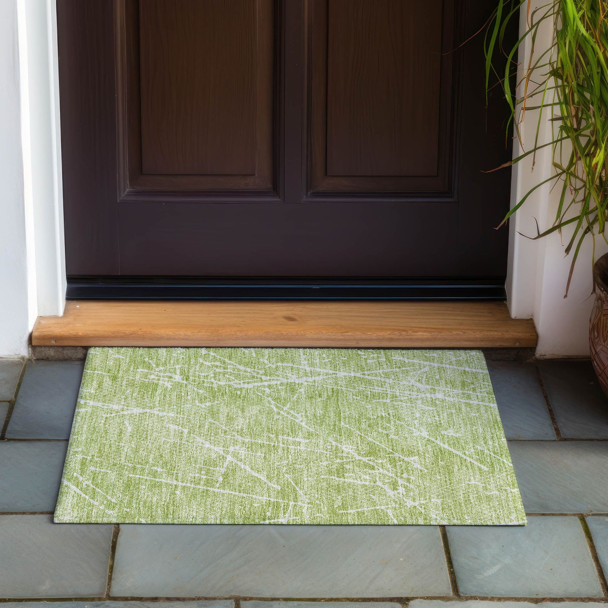 Machine Made ACN628 Aloe Green Rugs #color_aloe green