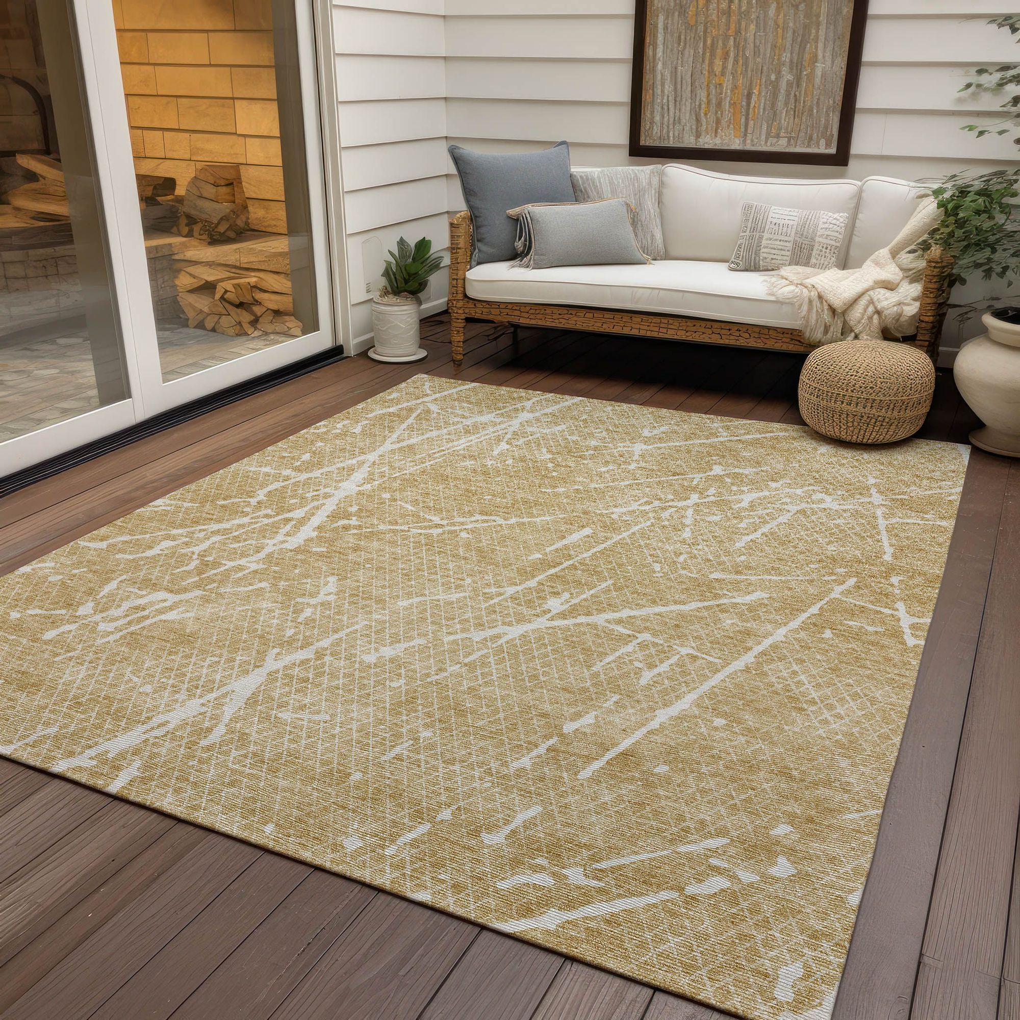 Machine Made ACN628 Beige Brown Rugs #color_beige brown