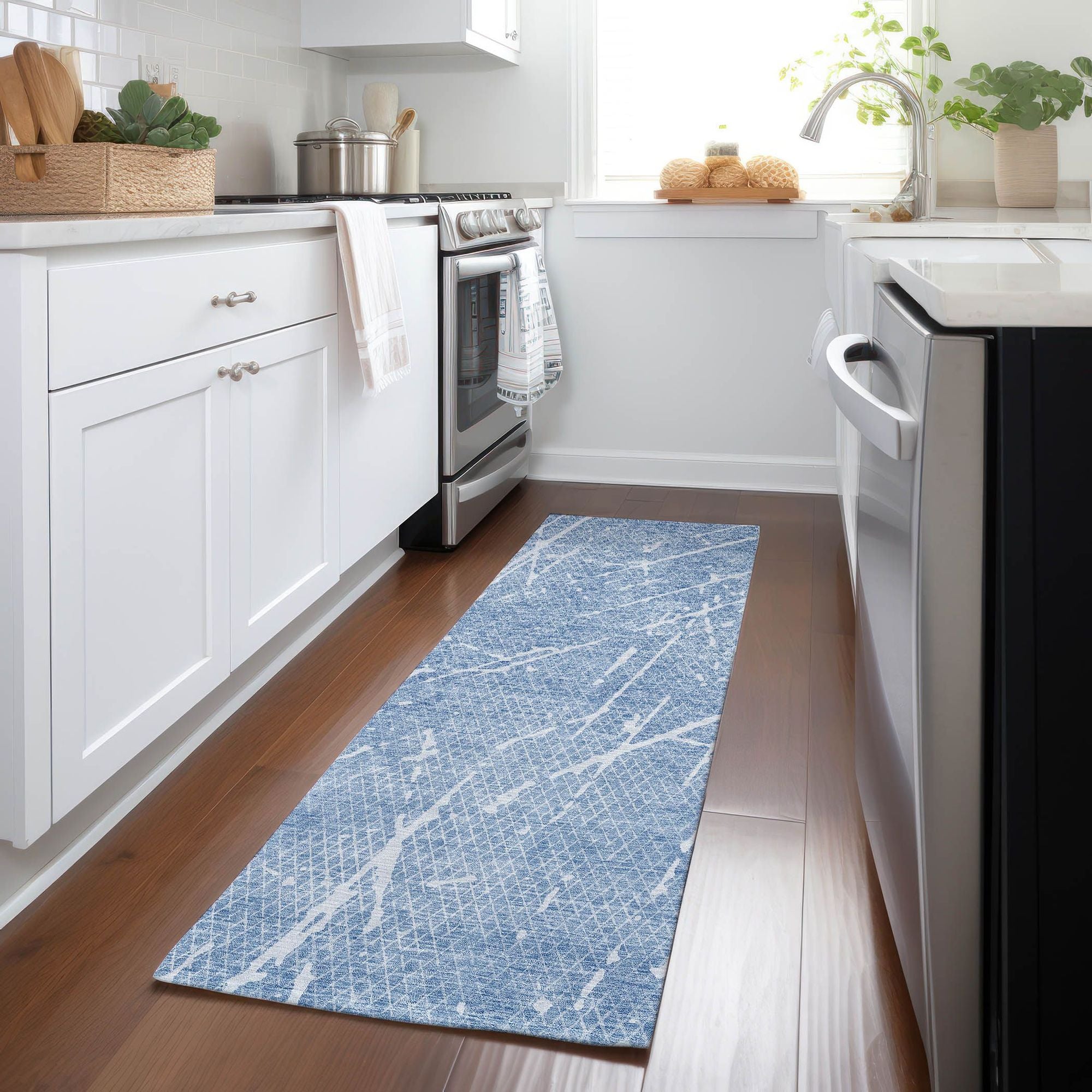 Machine Made ACN628 Blue  Rugs #color_blue 