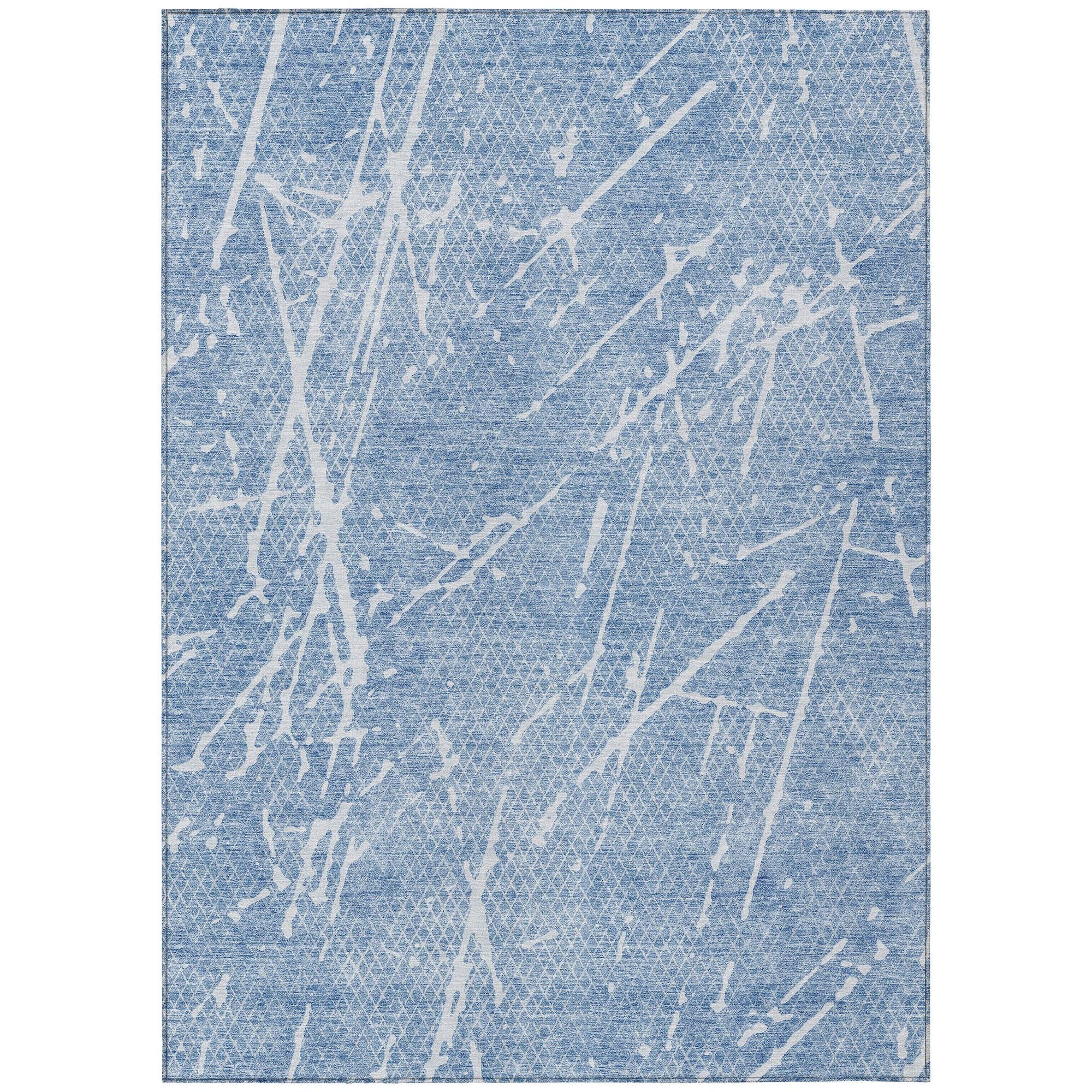 Machine Made ACN628 Blue  Rugs #color_blue 