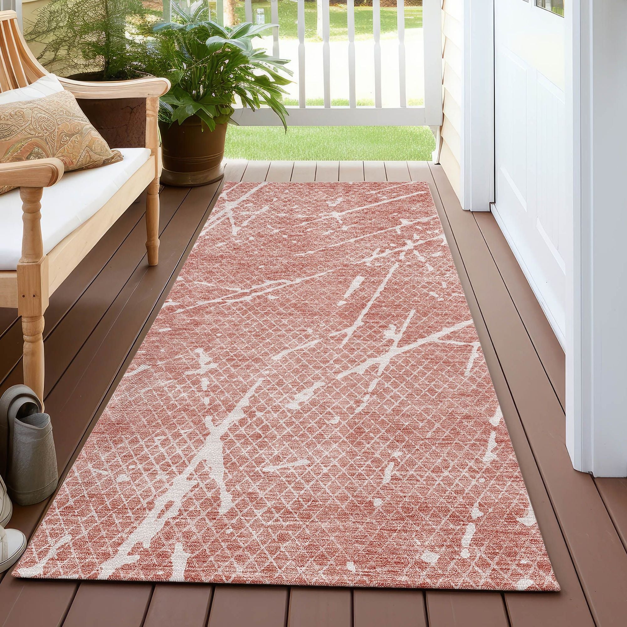 Machine Made ACN628 Blush Pink Rugs #color_blush pink