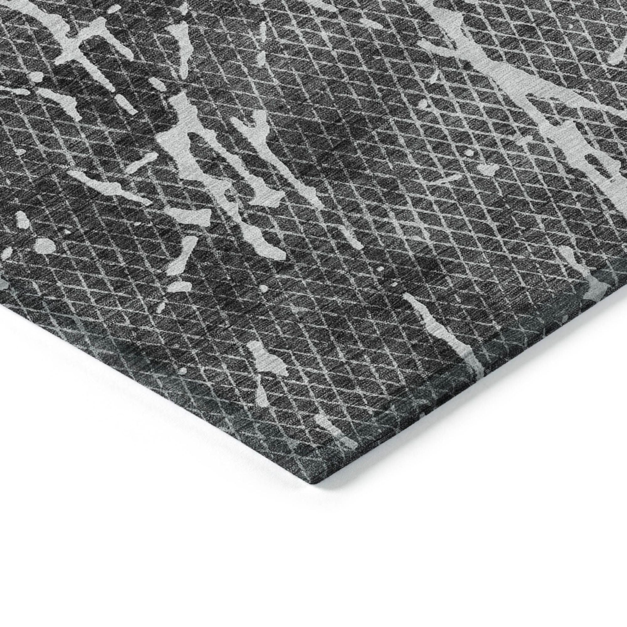 Machine Made ACN628 Charcoal Gray Rugs #color_charcoal gray