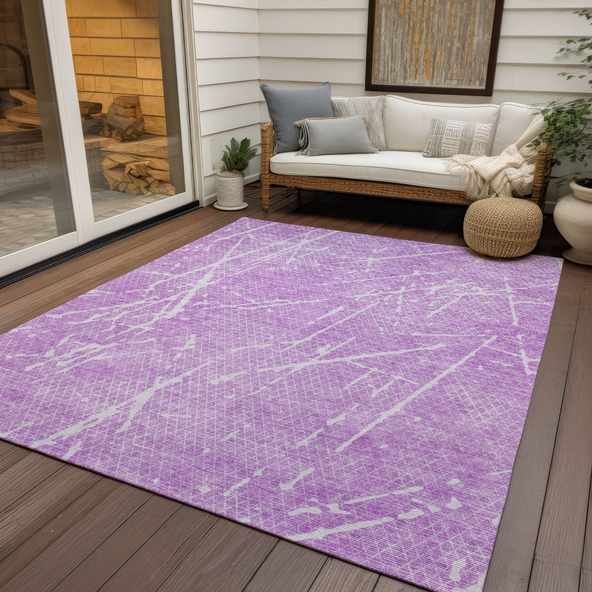 Machine Made ACN628 Lilac Purple Rugs #color_lilac purple