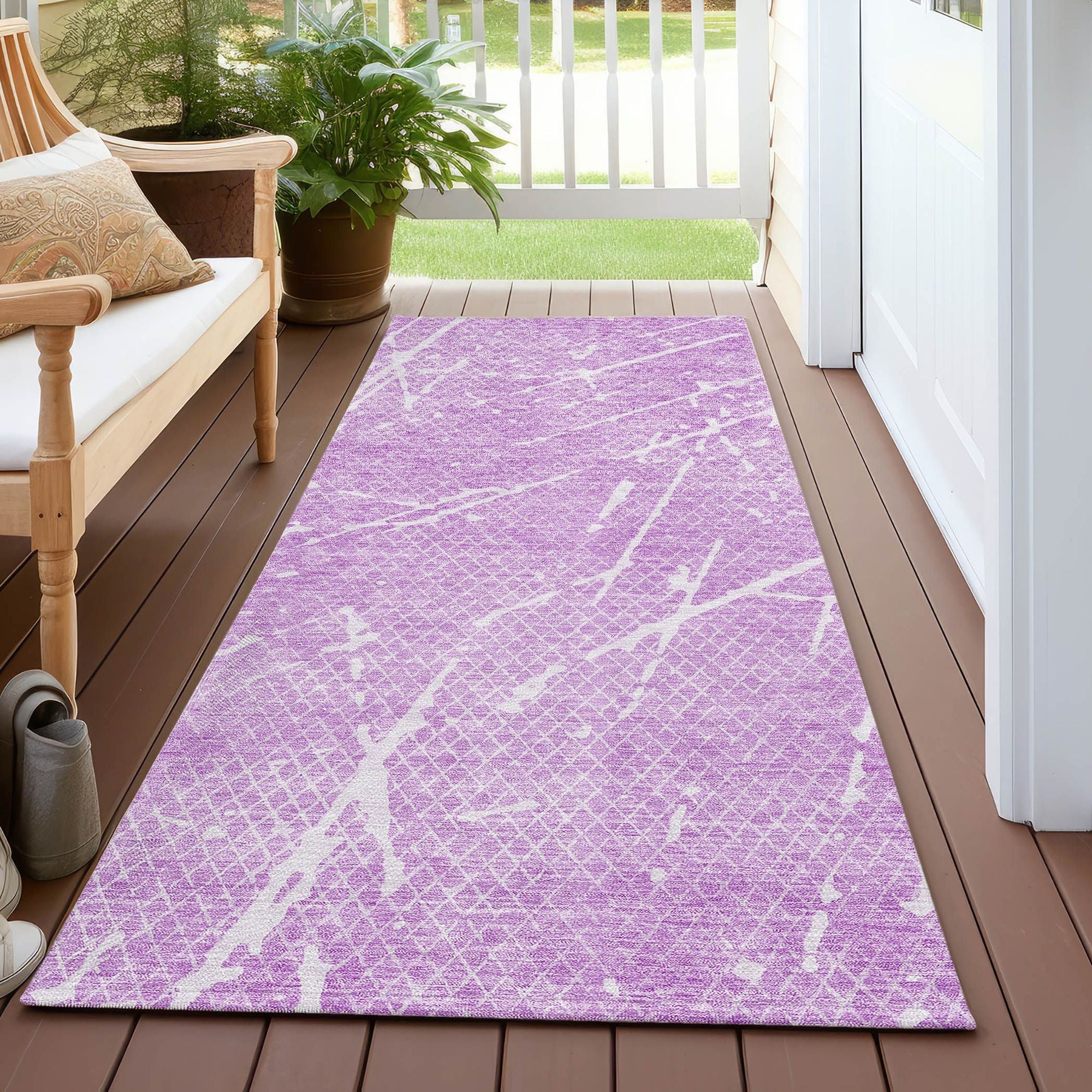 Machine Made ACN628 Lilac Purple Rugs #color_lilac purple