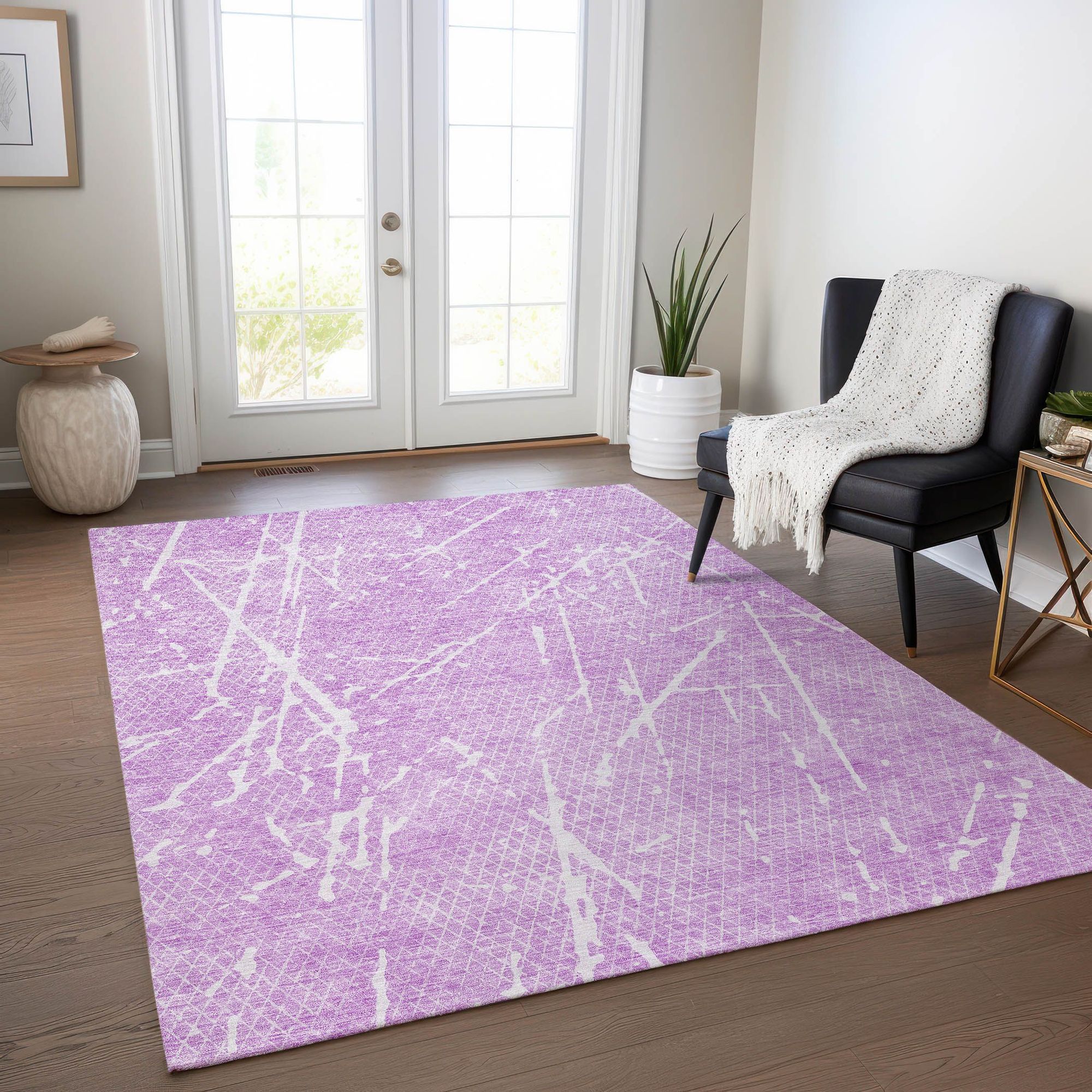 Machine Made ACN628 Lilac Purple Rugs #color_lilac purple