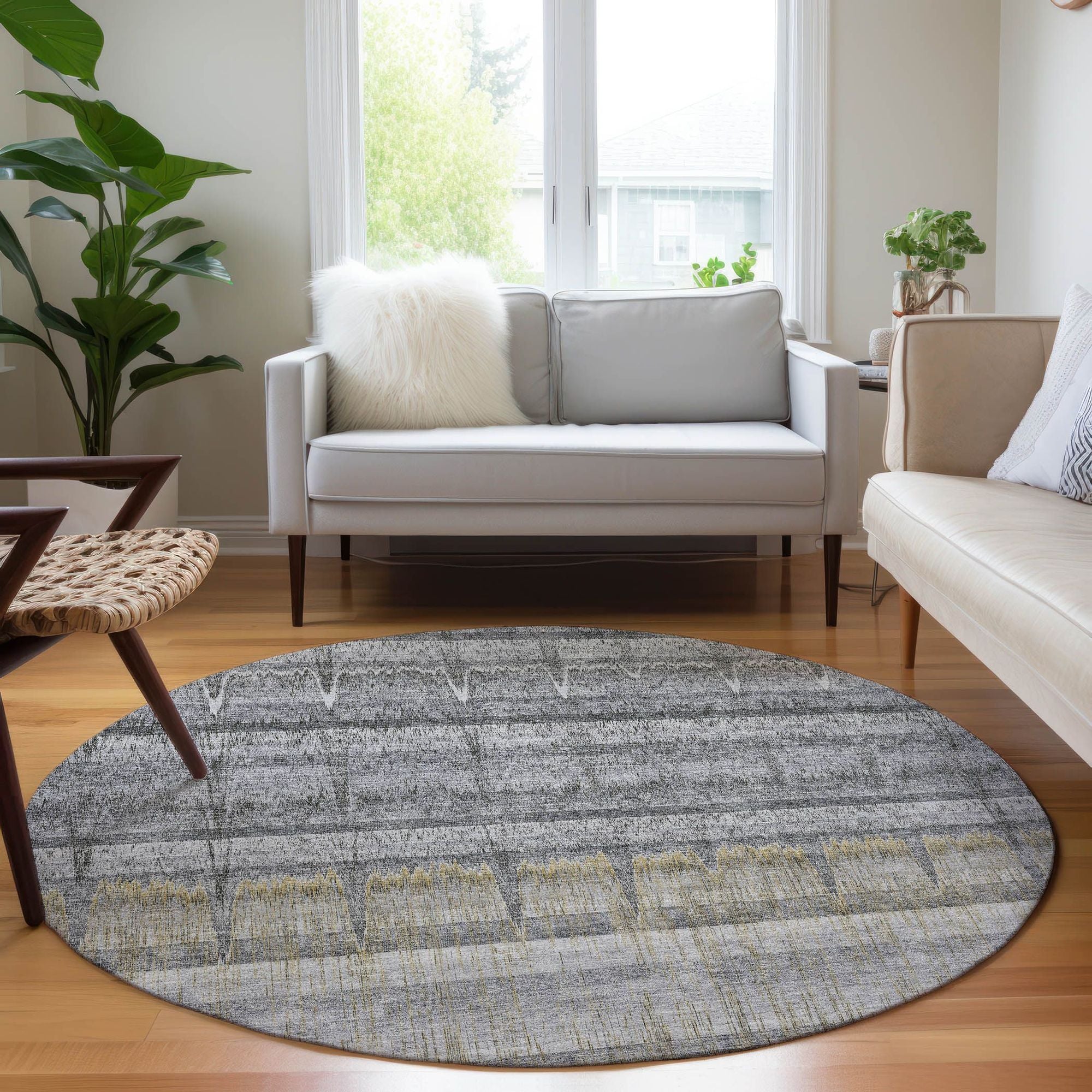 Machine Made ACN629 Gray  Rugs #color_gray 