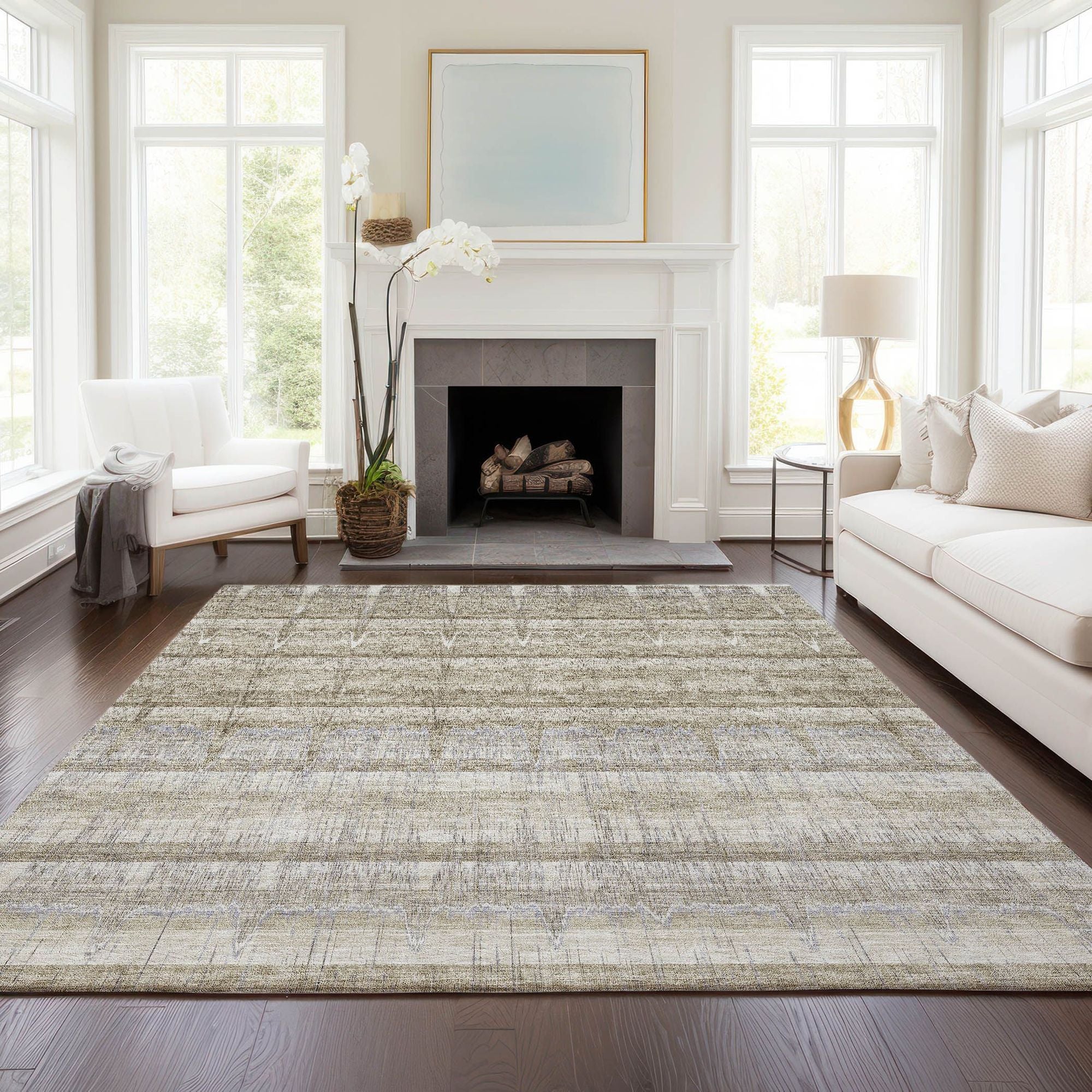 Machine Made ACN629 Taupe Brown Rugs #color_taupe brown