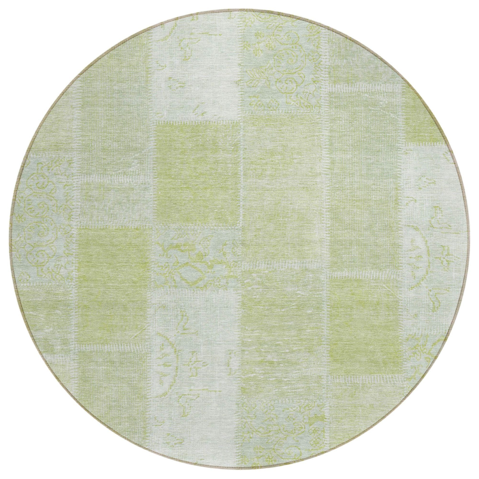 Machine Made ACN631 Aloe Green Rugs #color_aloe green