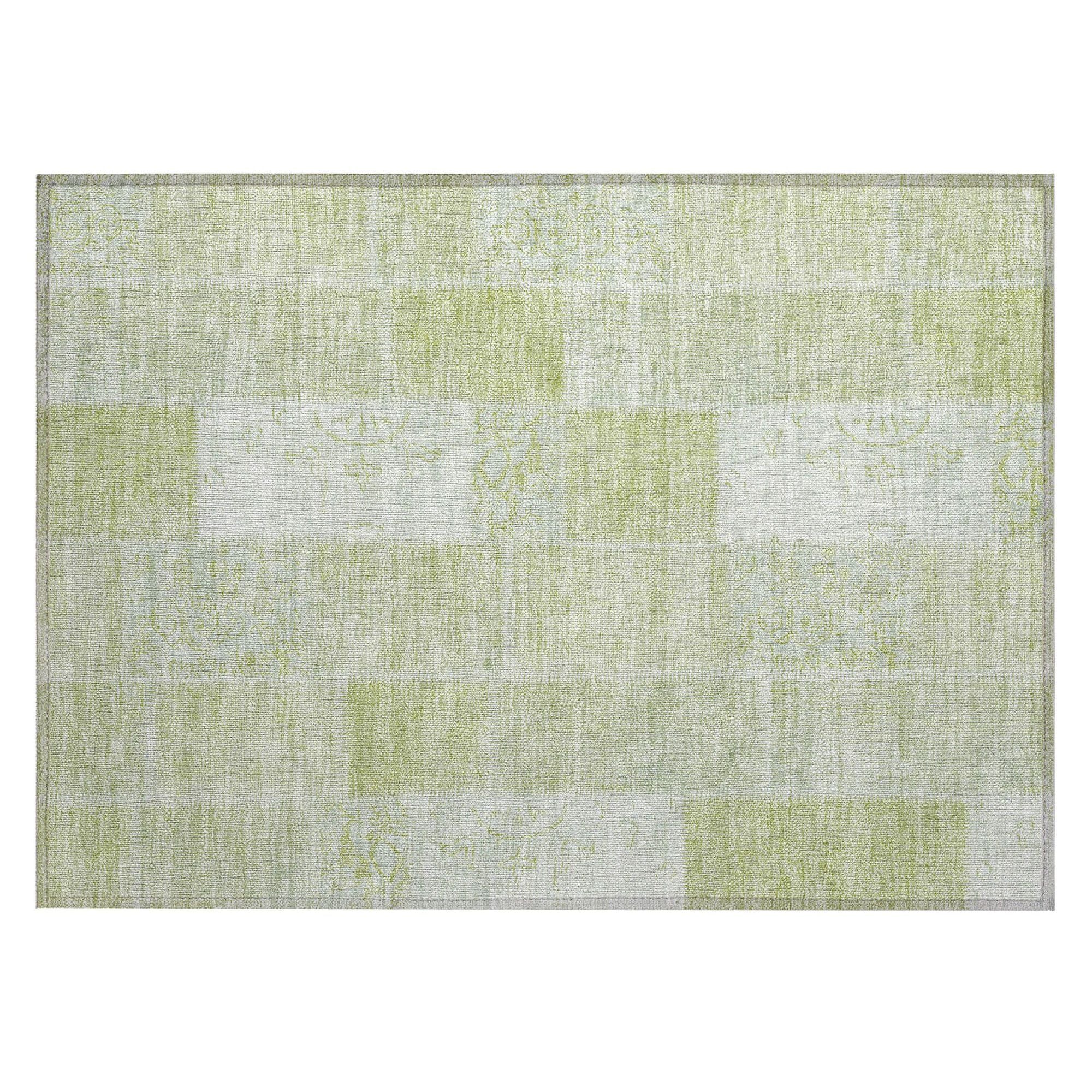 Machine Made ACN631 Aloe Green Rugs #color_aloe green