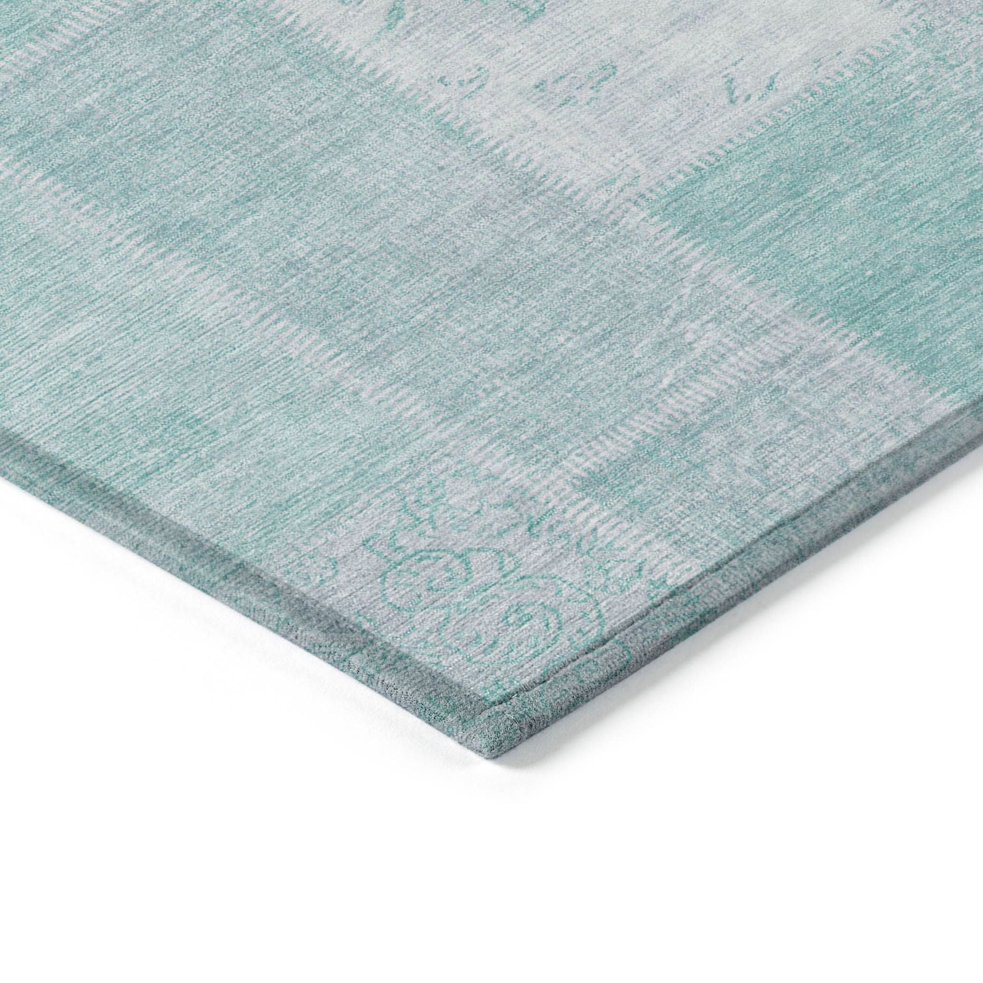 Machine Made ACN631 Aqua Teal Rugs #color_aqua teal