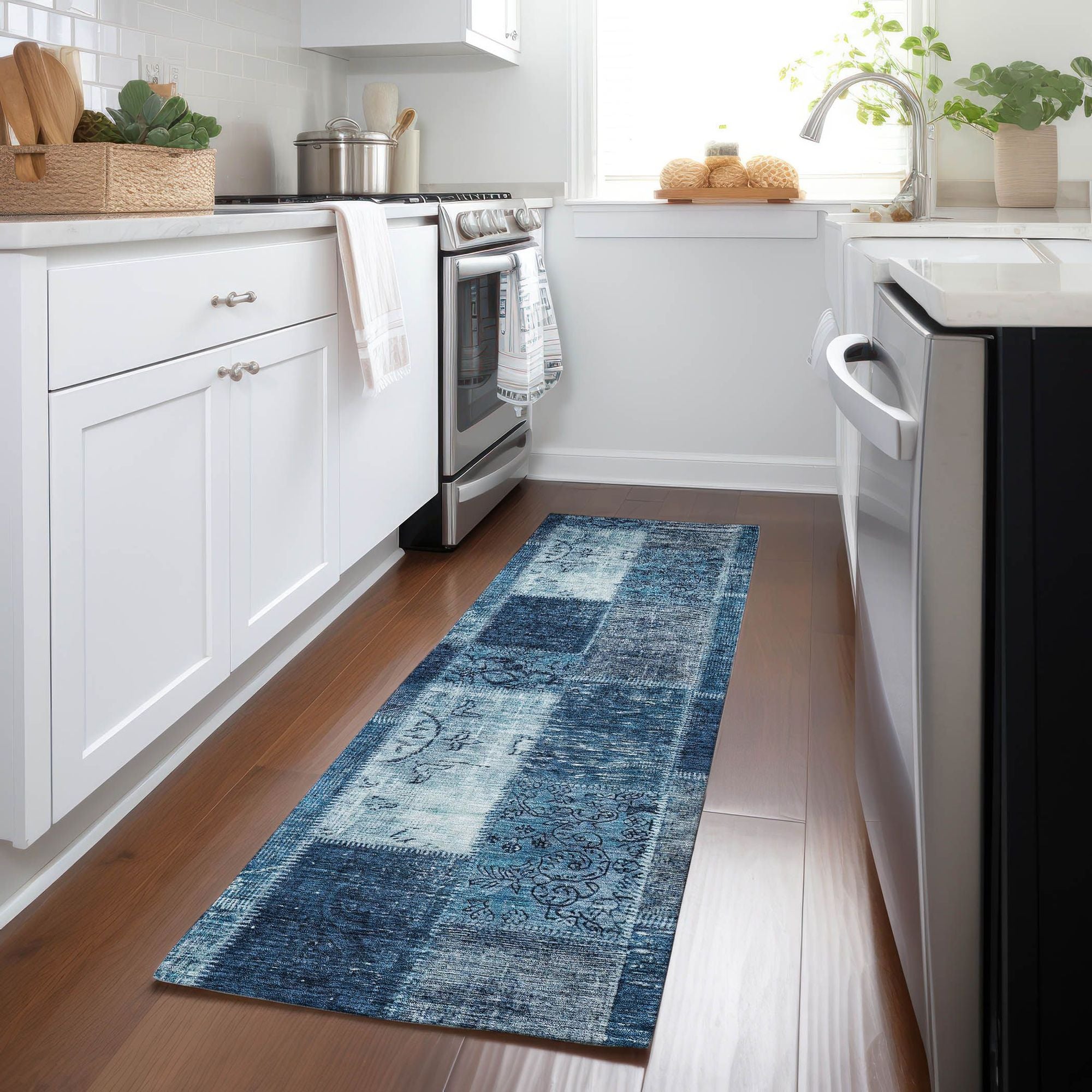 Machine Made ACN631 Blue  Rugs #color_blue 