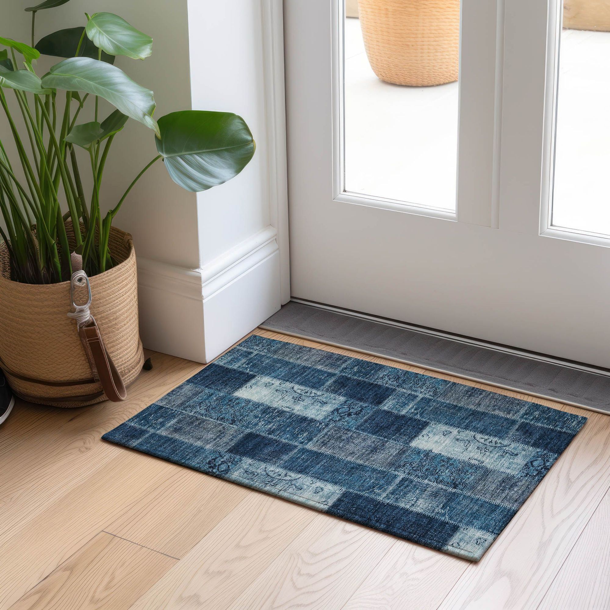 Machine Made ACN631 Blue  Rugs #color_blue 