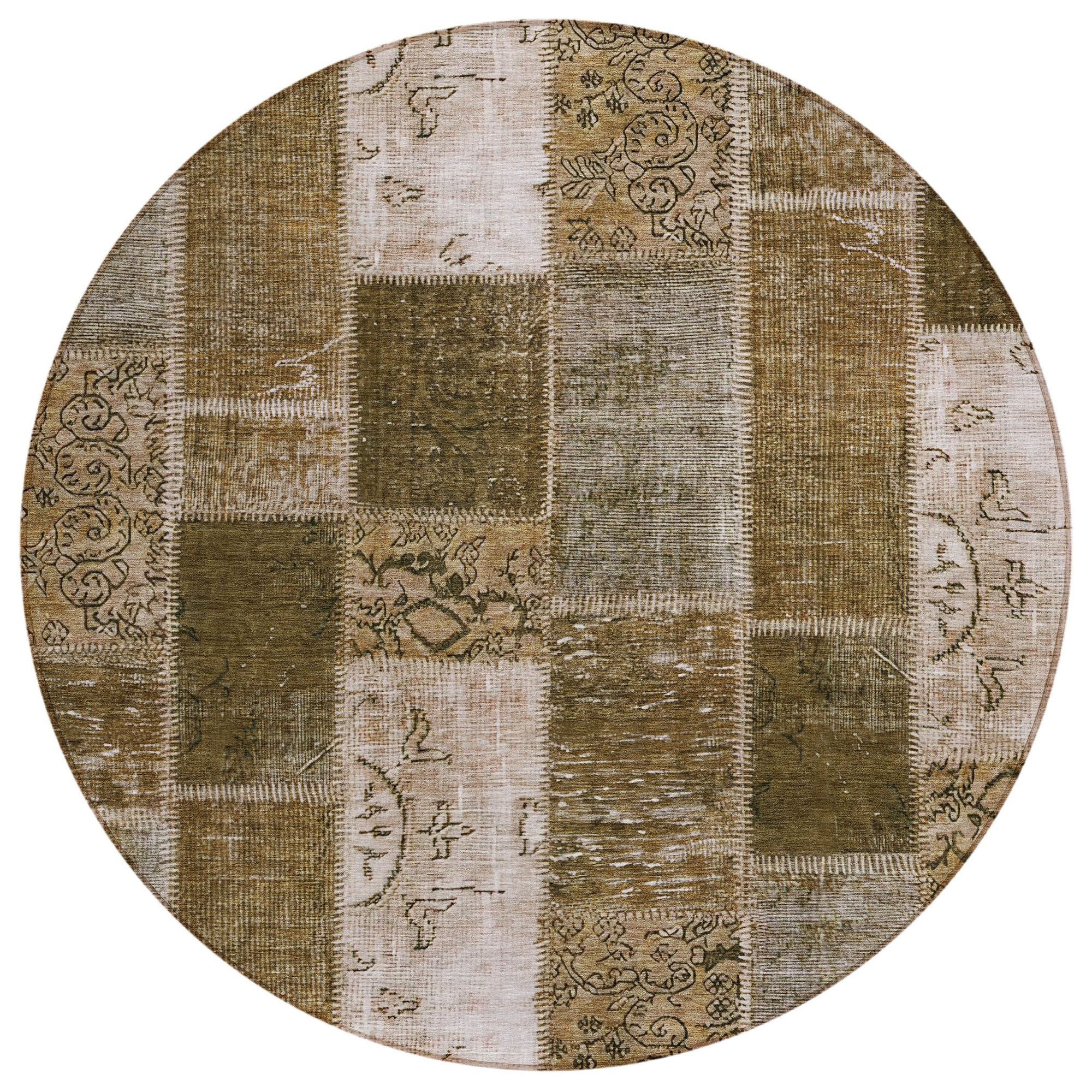 Machine Made ACN631 Brown  Rugs #color_brown 