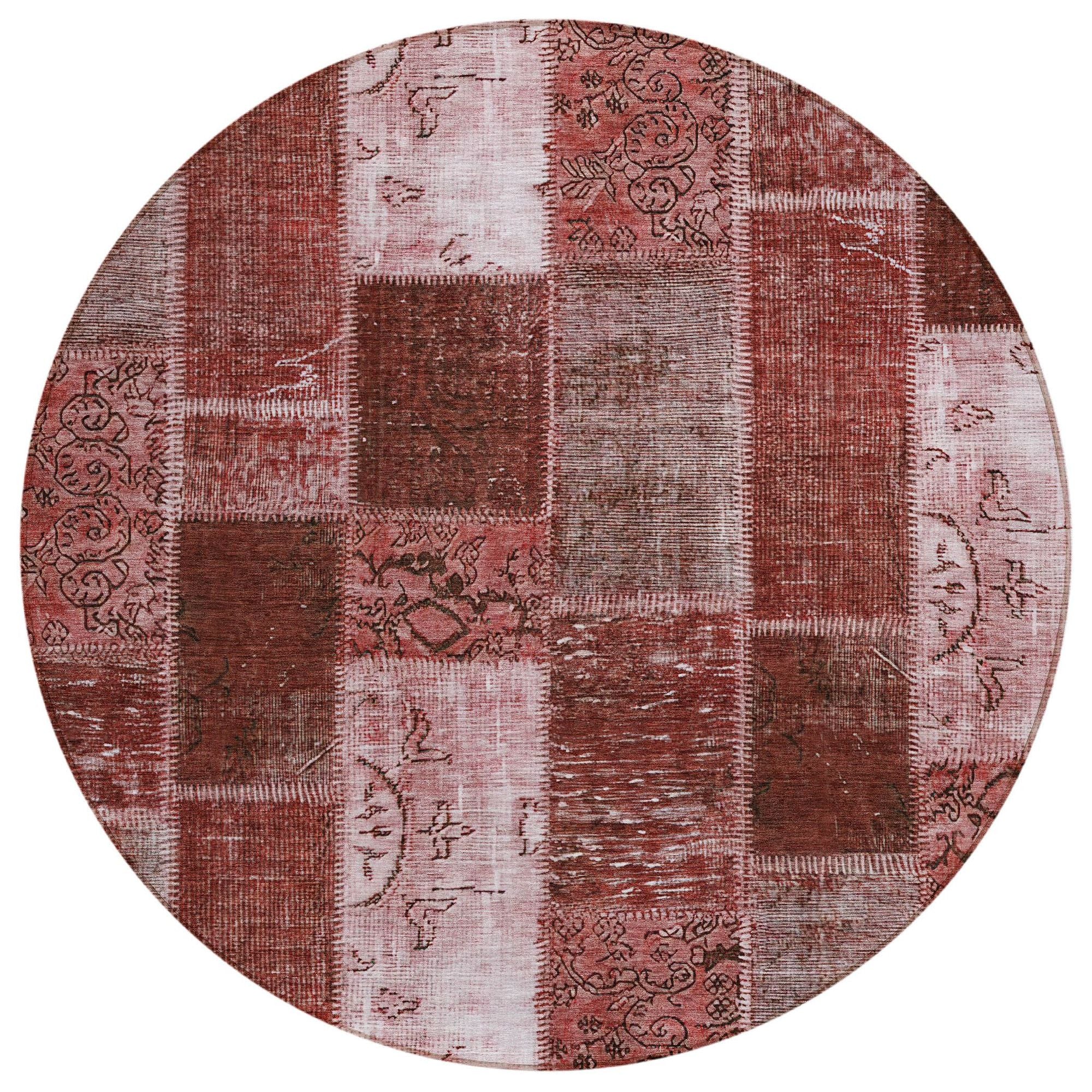 Machine Made ACN631 Burgundy Red Rugs #color_burgundy red