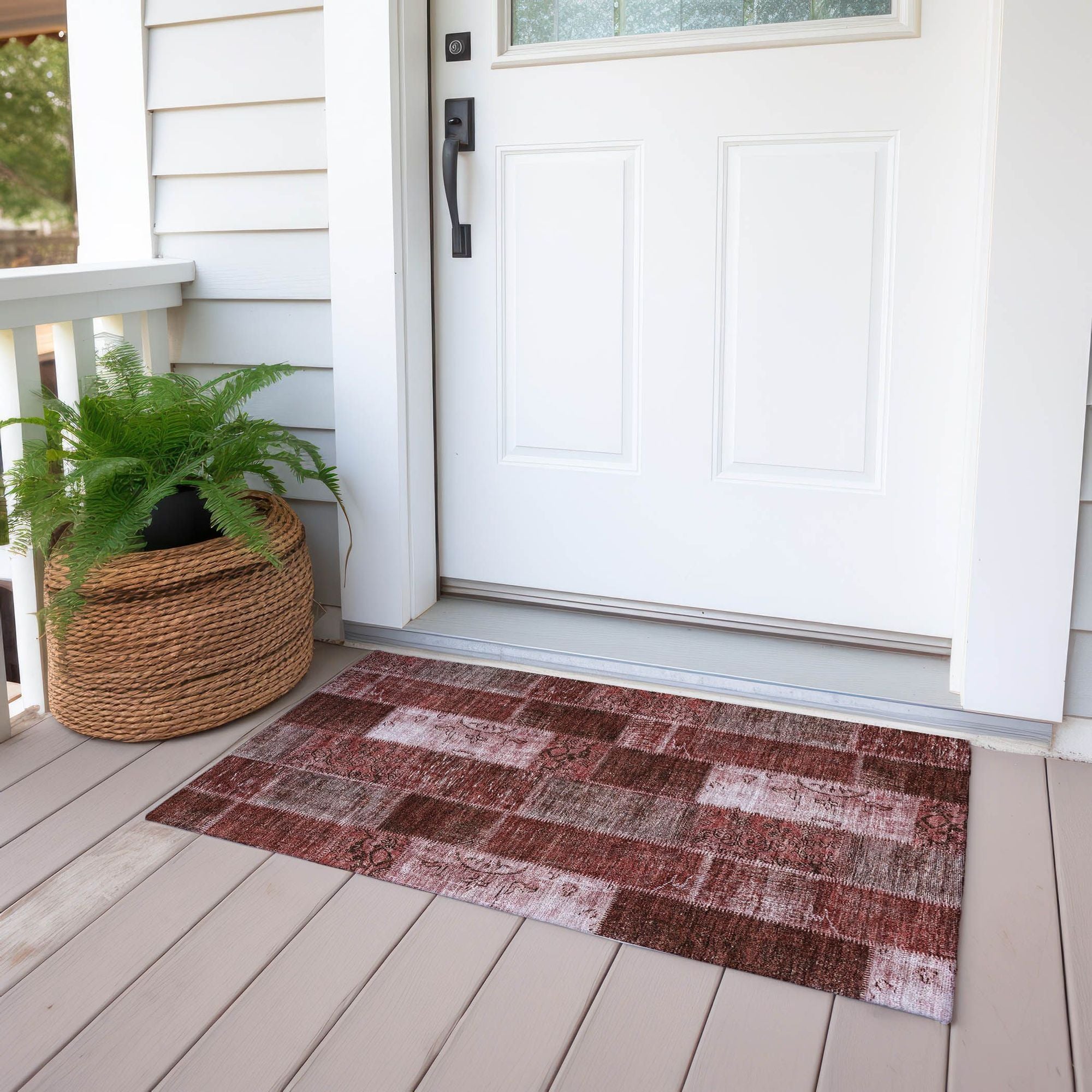 Machine Made ACN631 Burgundy Red Rugs #color_burgundy red