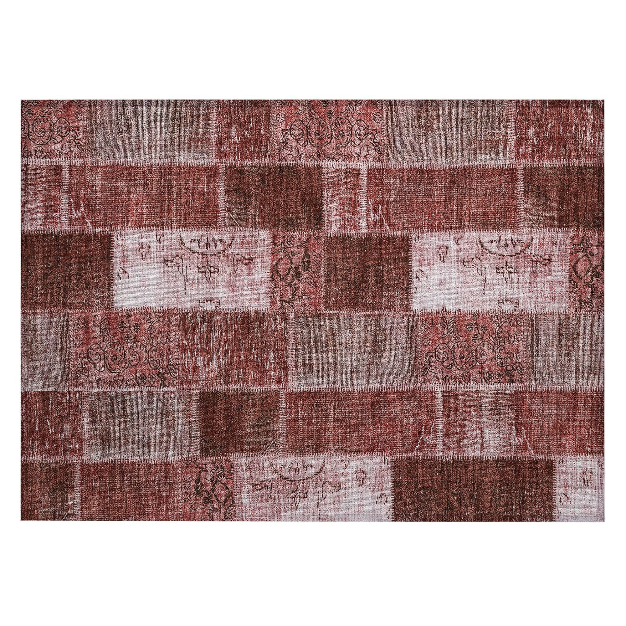 Machine Made ACN631 Burgundy Red Rugs #color_burgundy red