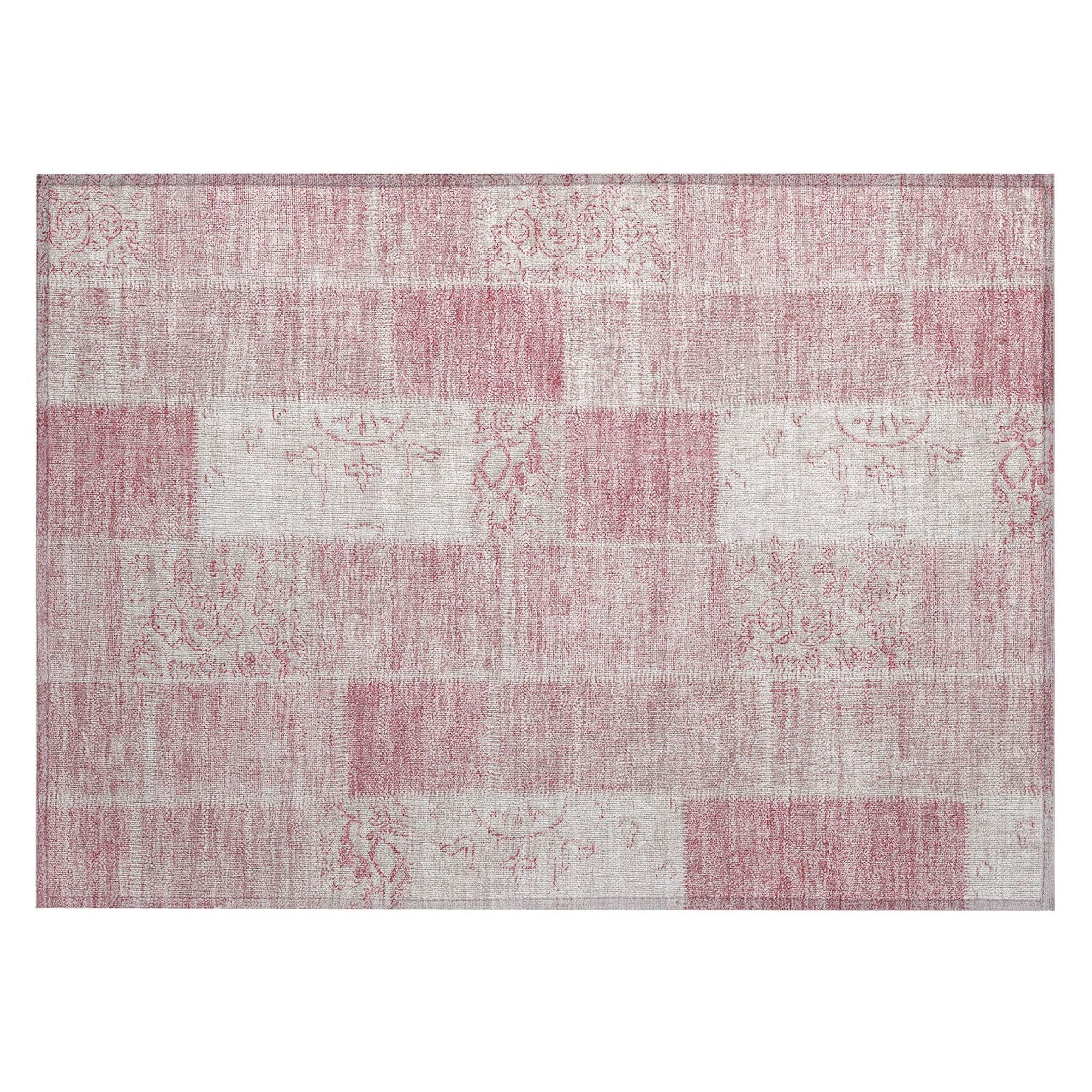 Machine Made ACN631 Pink  Rugs #color_pink 