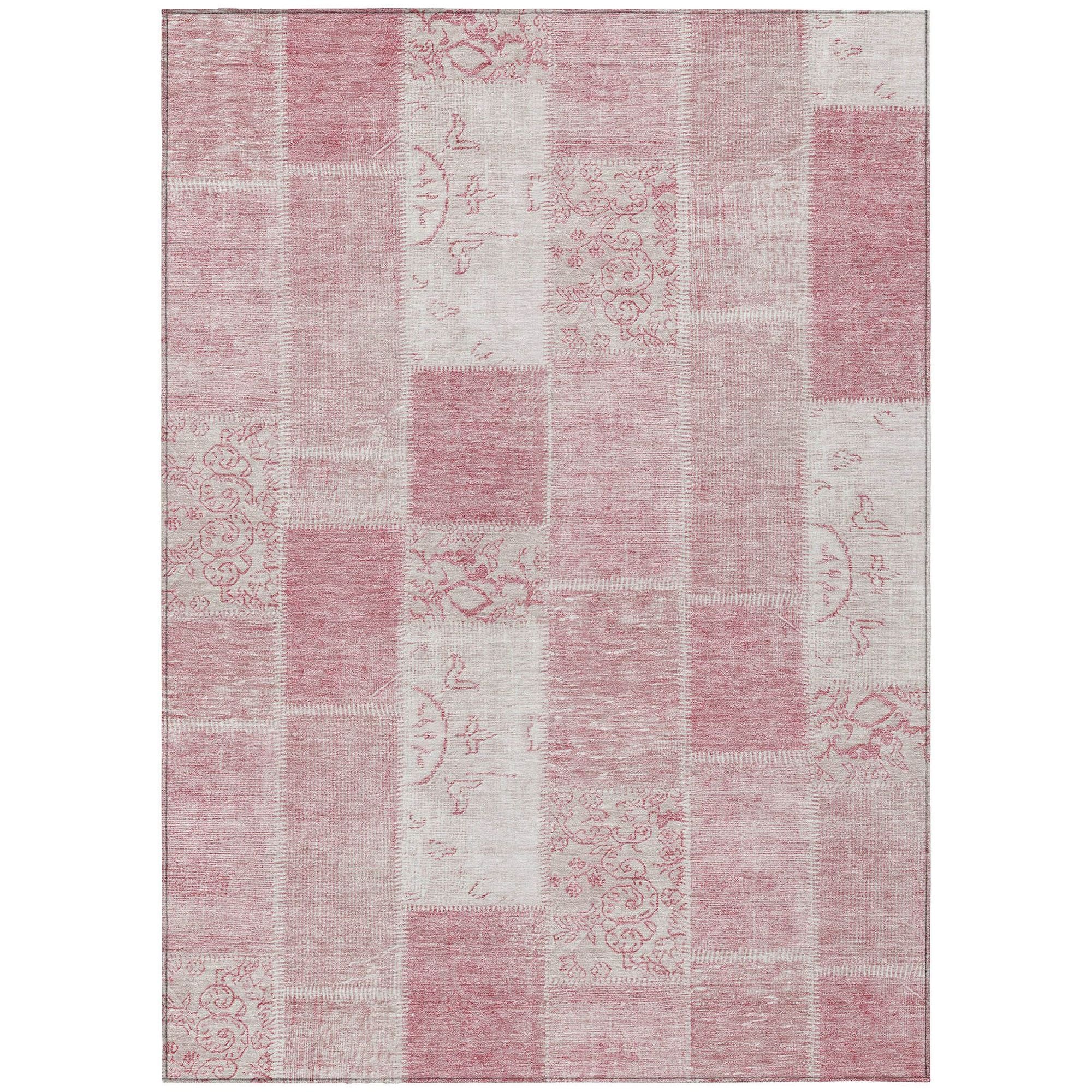 Machine Made ACN631 Pink  Rugs #color_pink 