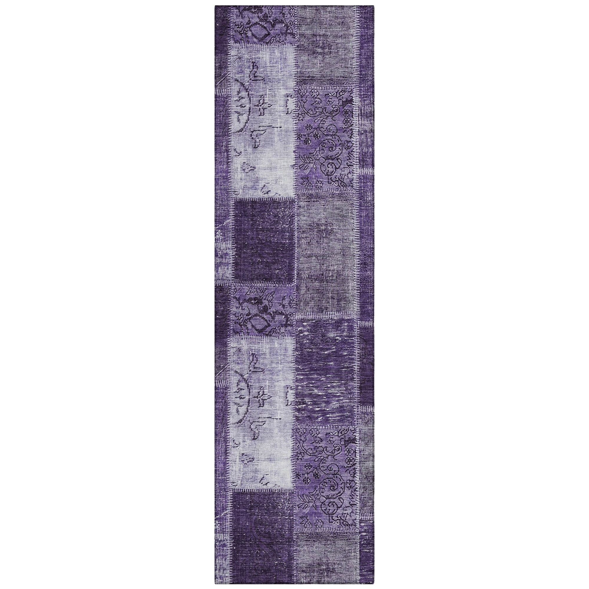 Machine Made ACN631 Purple  Rugs #color_purple 