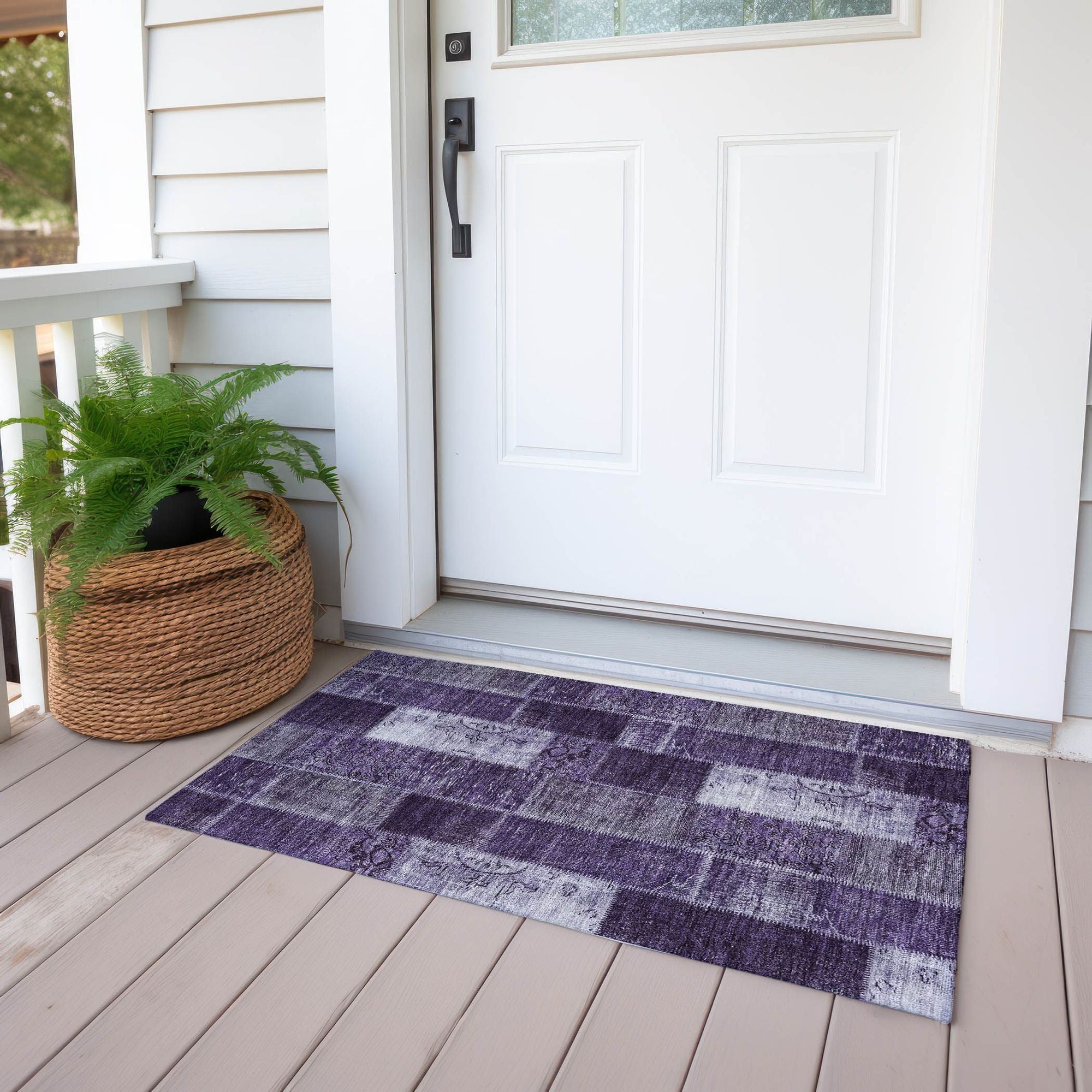 Machine Made ACN631 Purple  Rugs #color_purple 