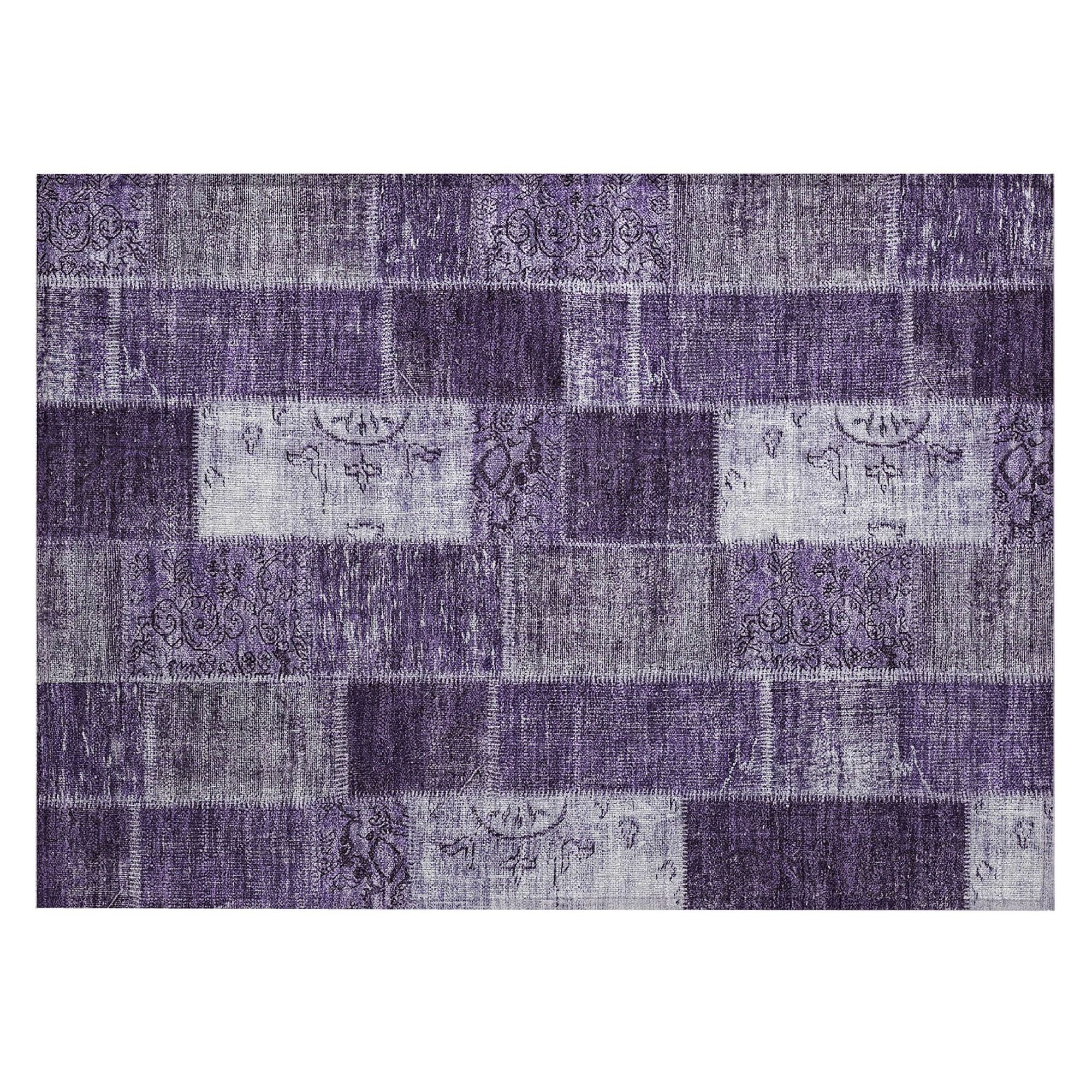 Machine Made ACN631 Purple  Rugs #color_purple 