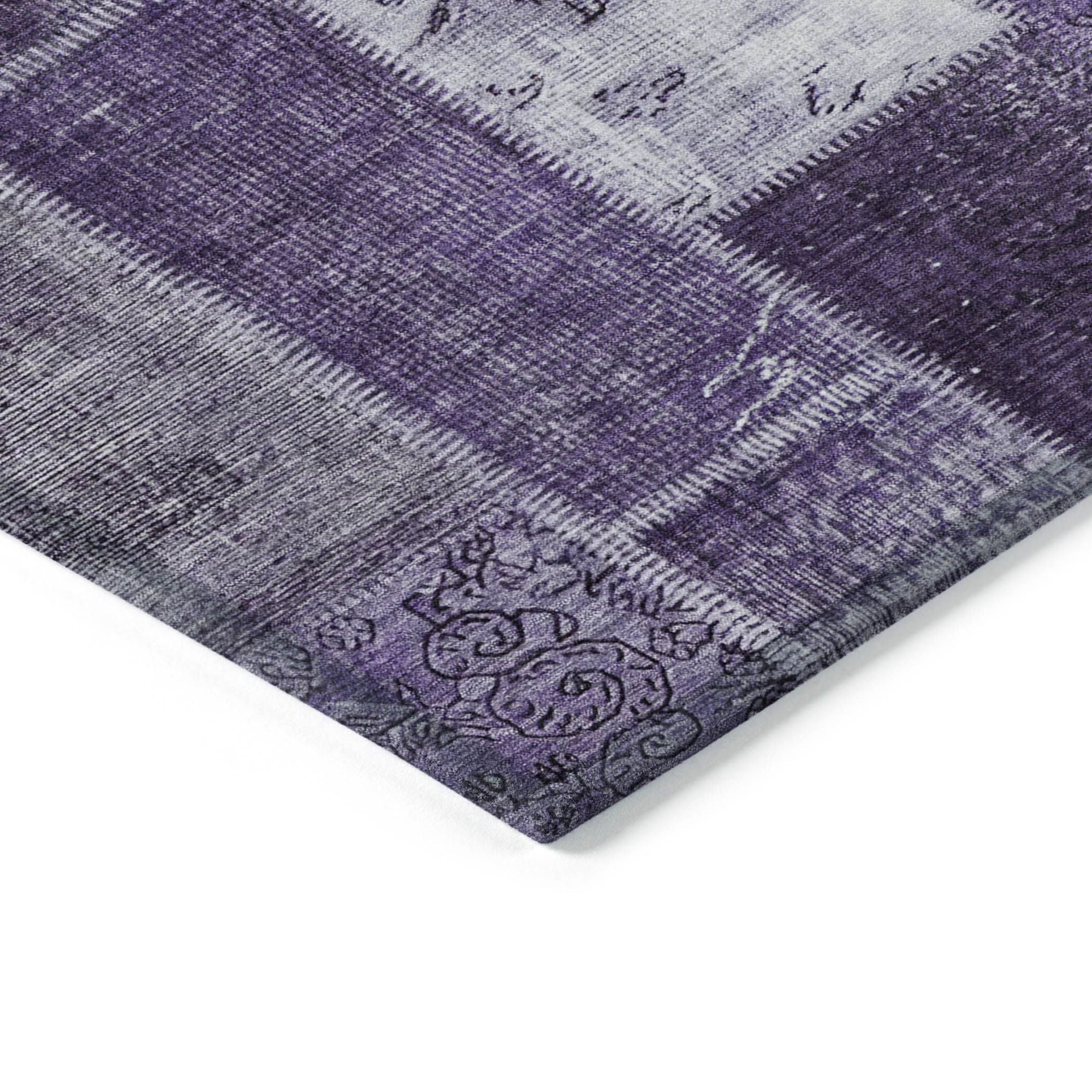 Machine Made ACN631 Purple  Rugs #color_purple 