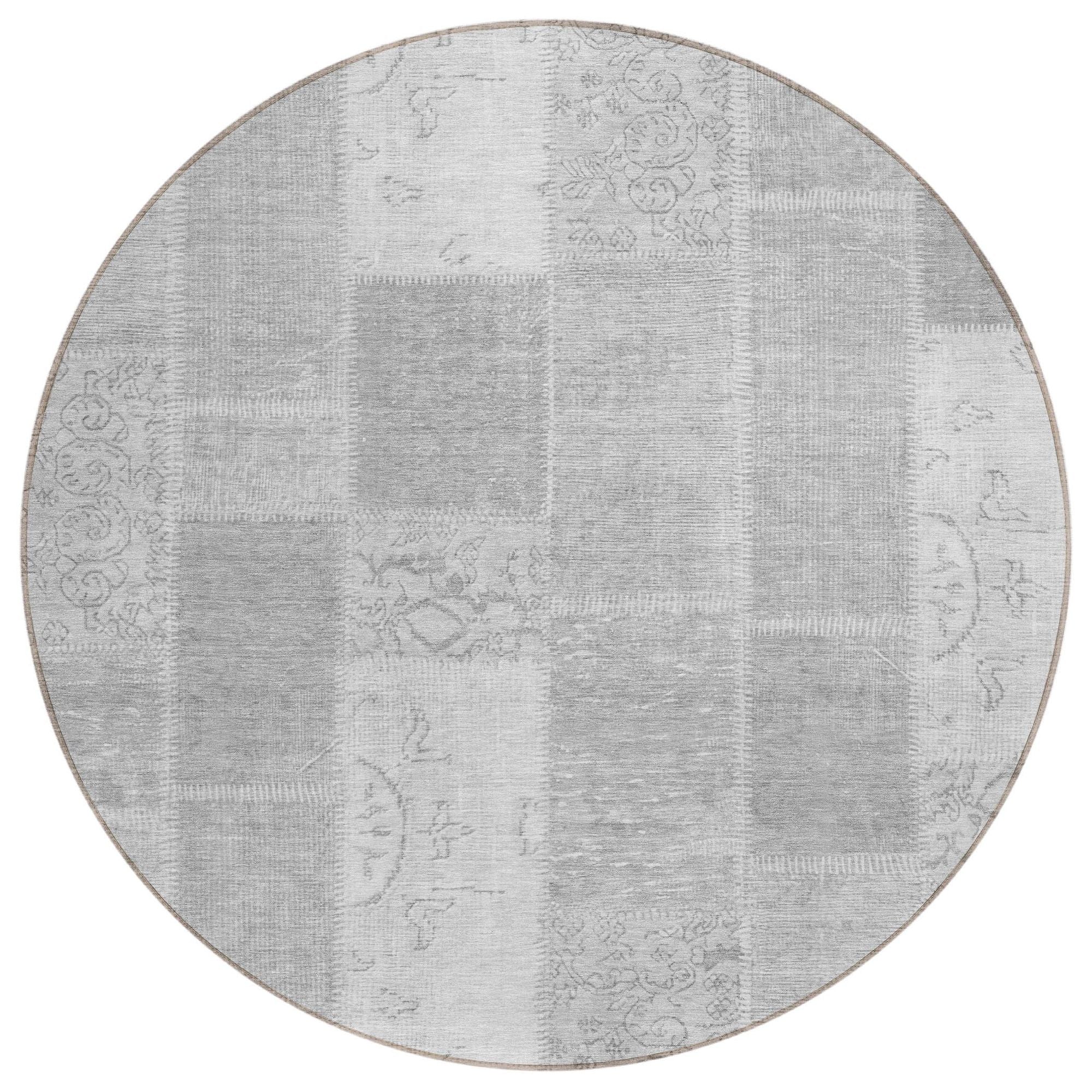 Machine Made ACN631 Silver Gray Rugs #color_silver gray