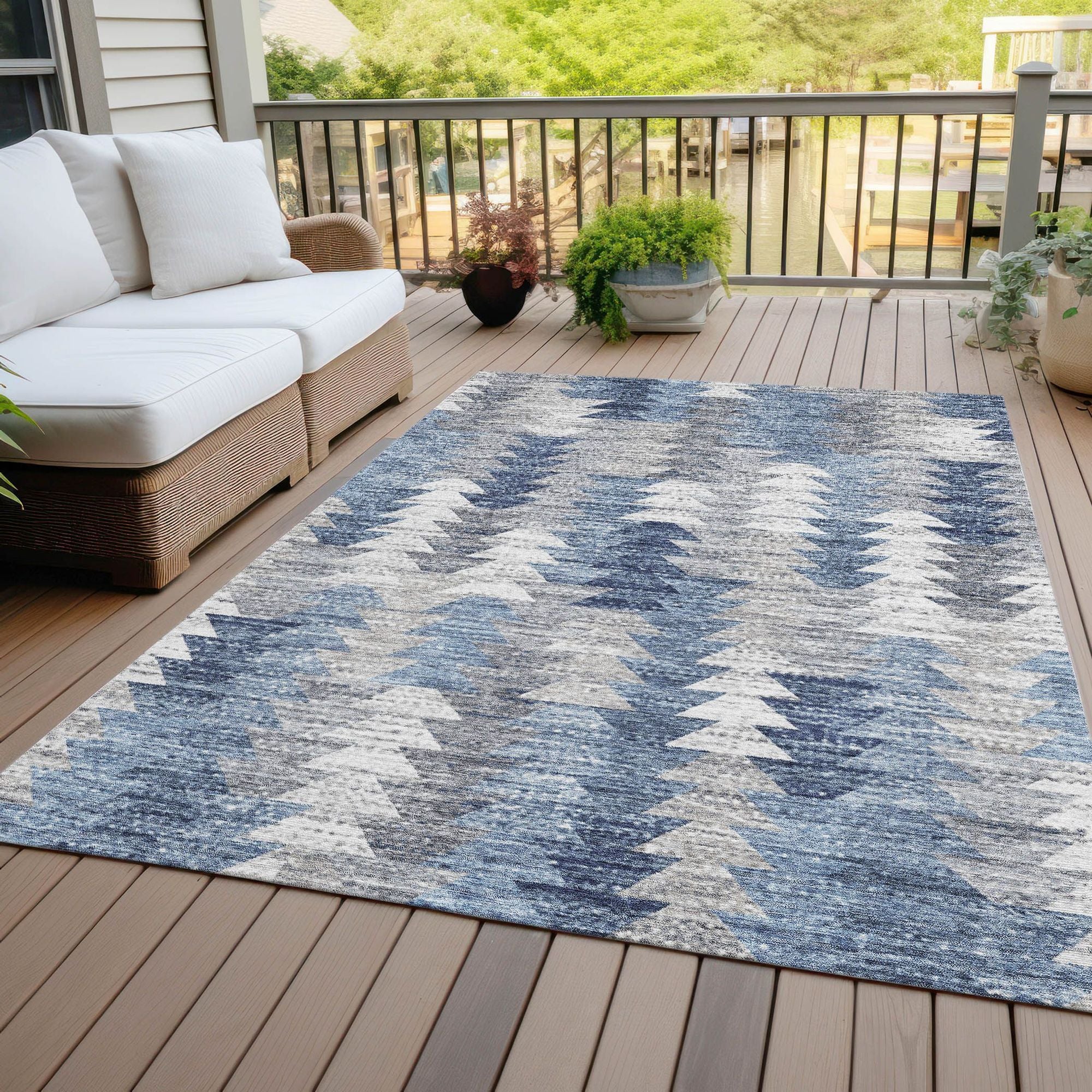 Machine Made ACN632 Blue  Rugs #color_blue 