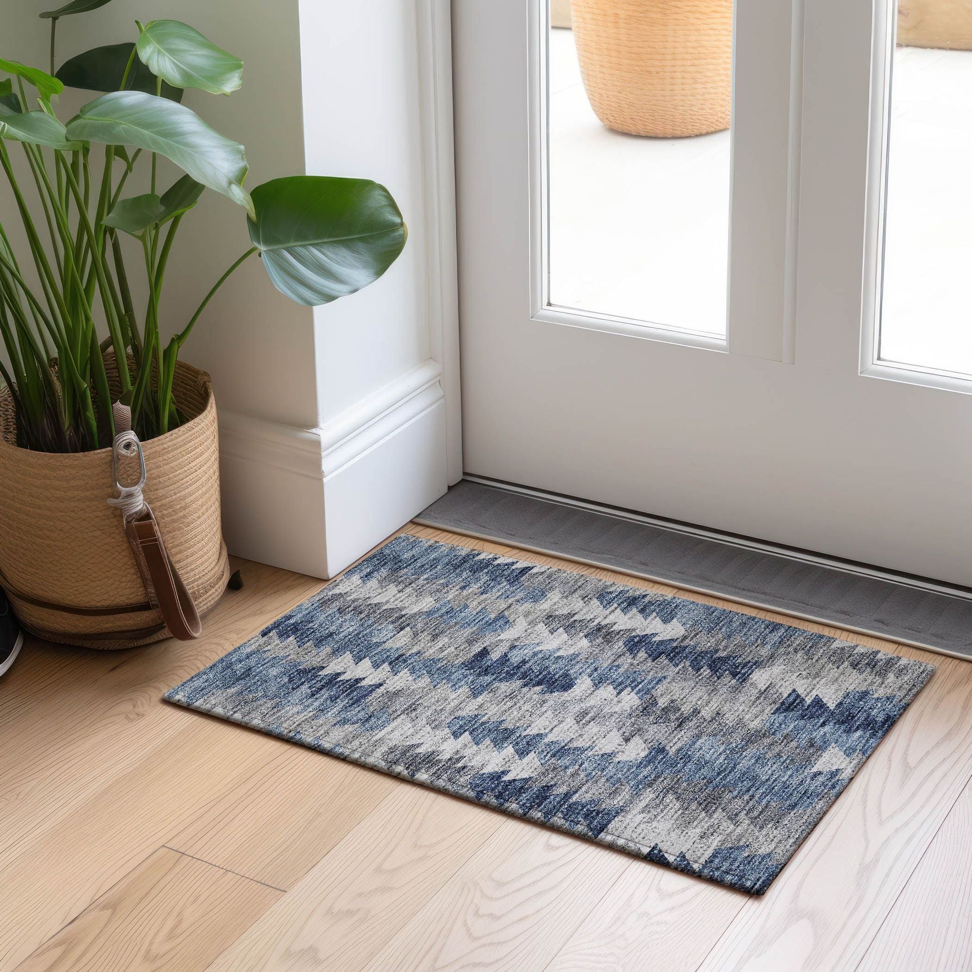 Machine Made ACN632 Blue  Rugs #color_blue 