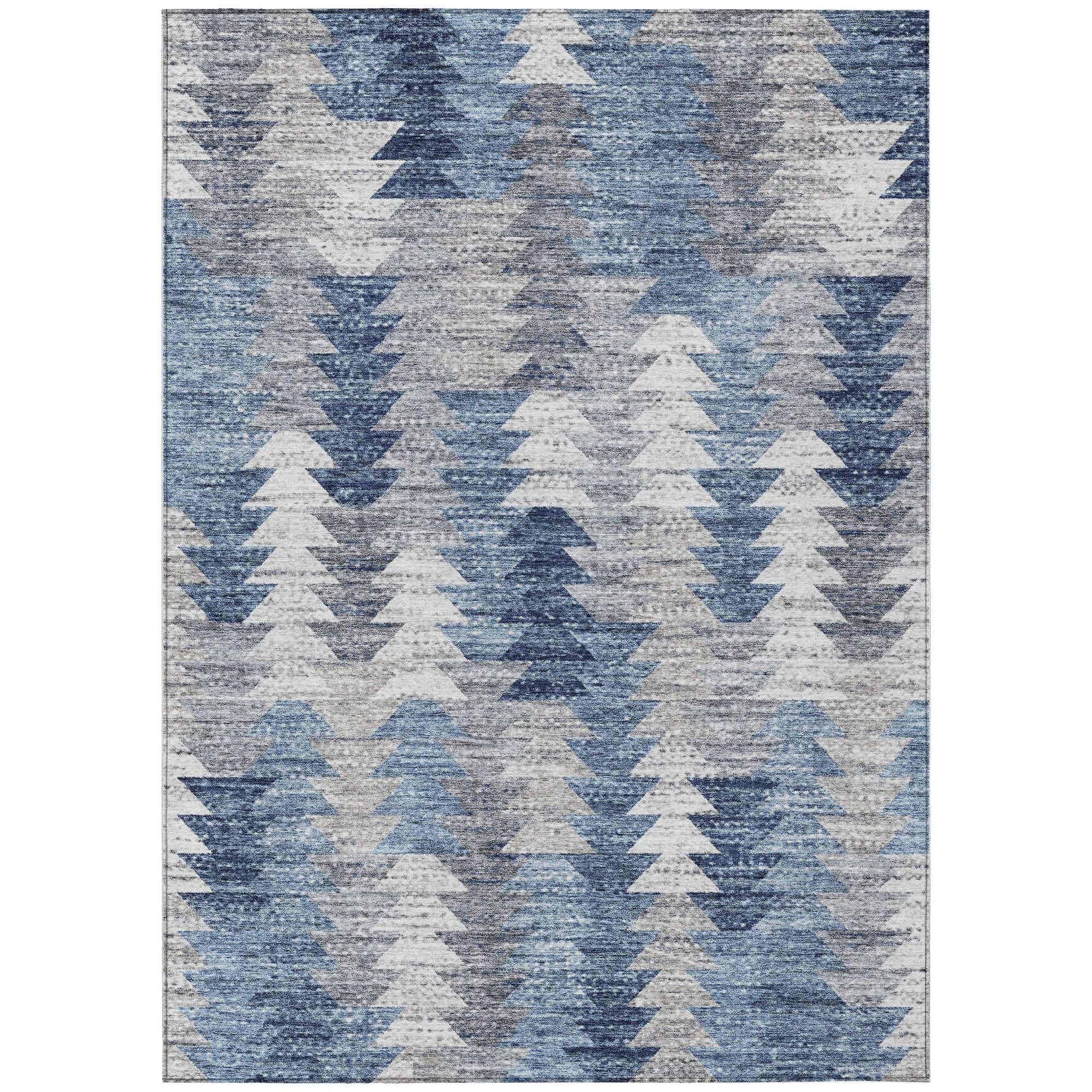 Machine Made ACN632 Blue  Rugs #color_blue 